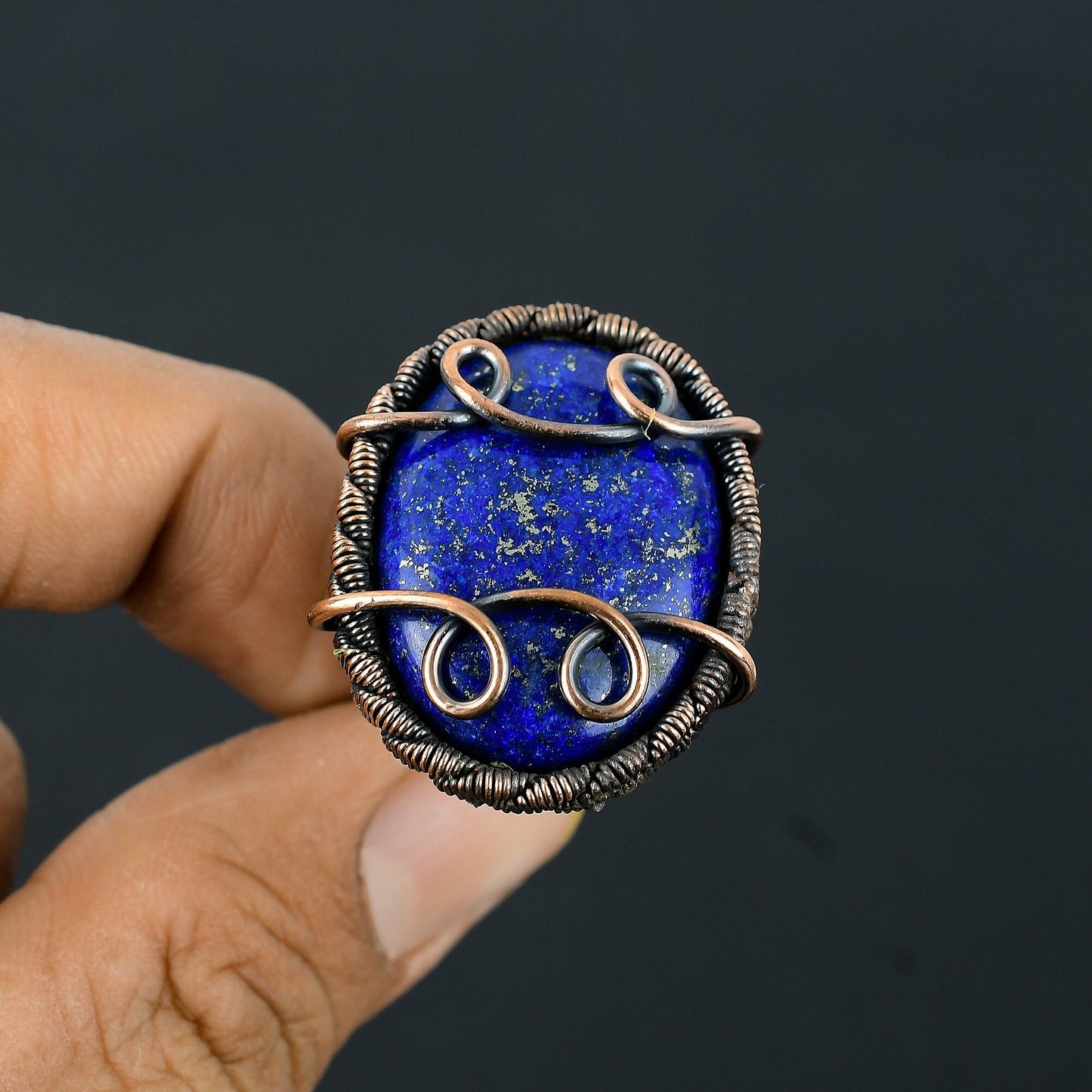Blue Lapis Gemstone Ring