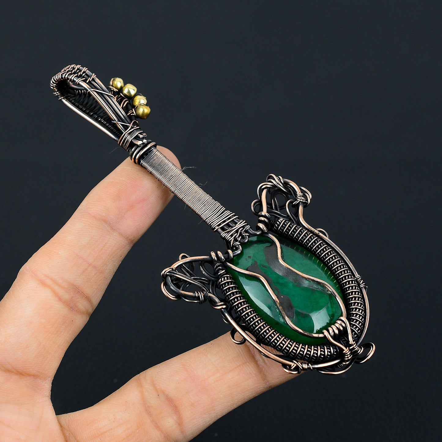 Green Emerald Gemstone Pendant