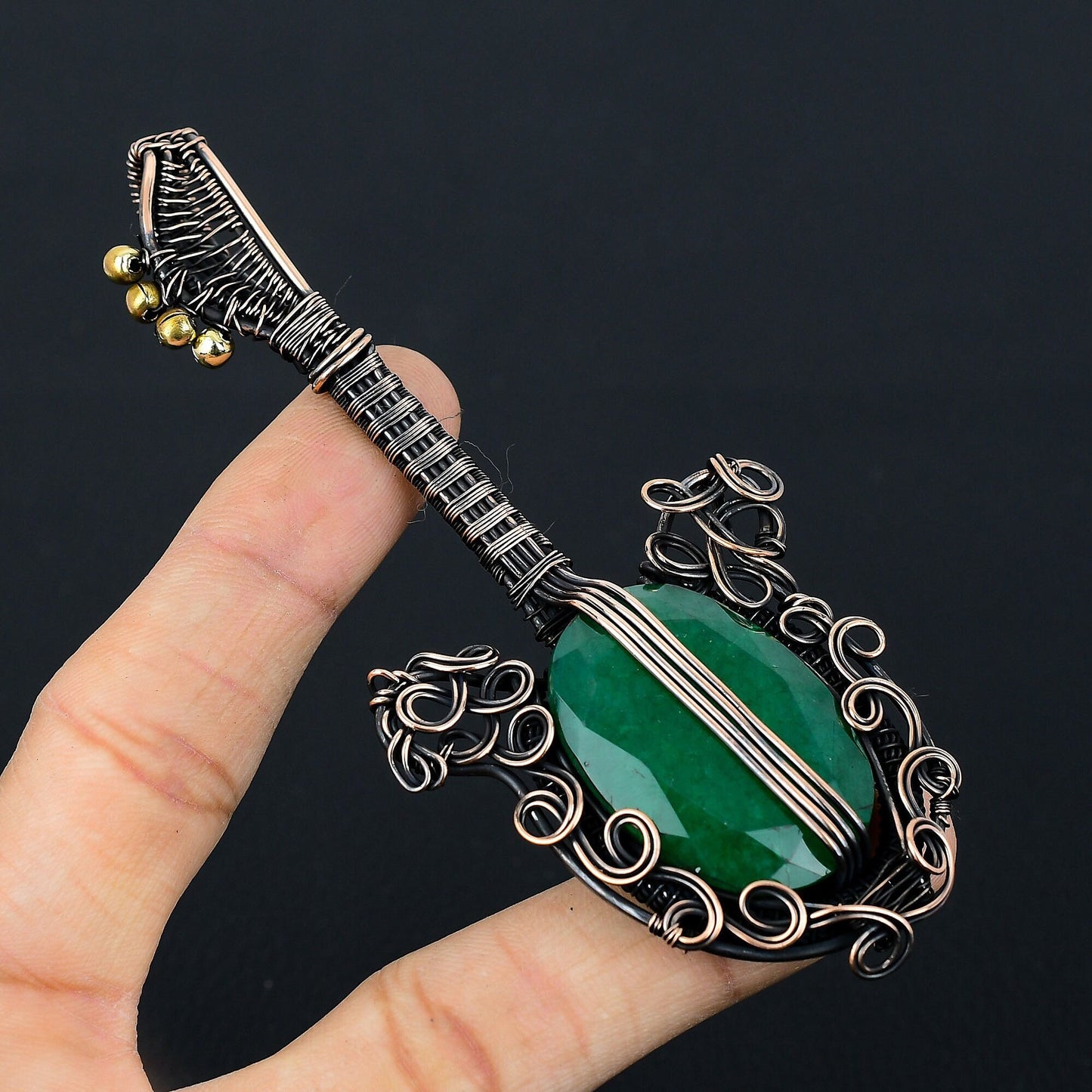 Green Emerald Gemstone Pendant