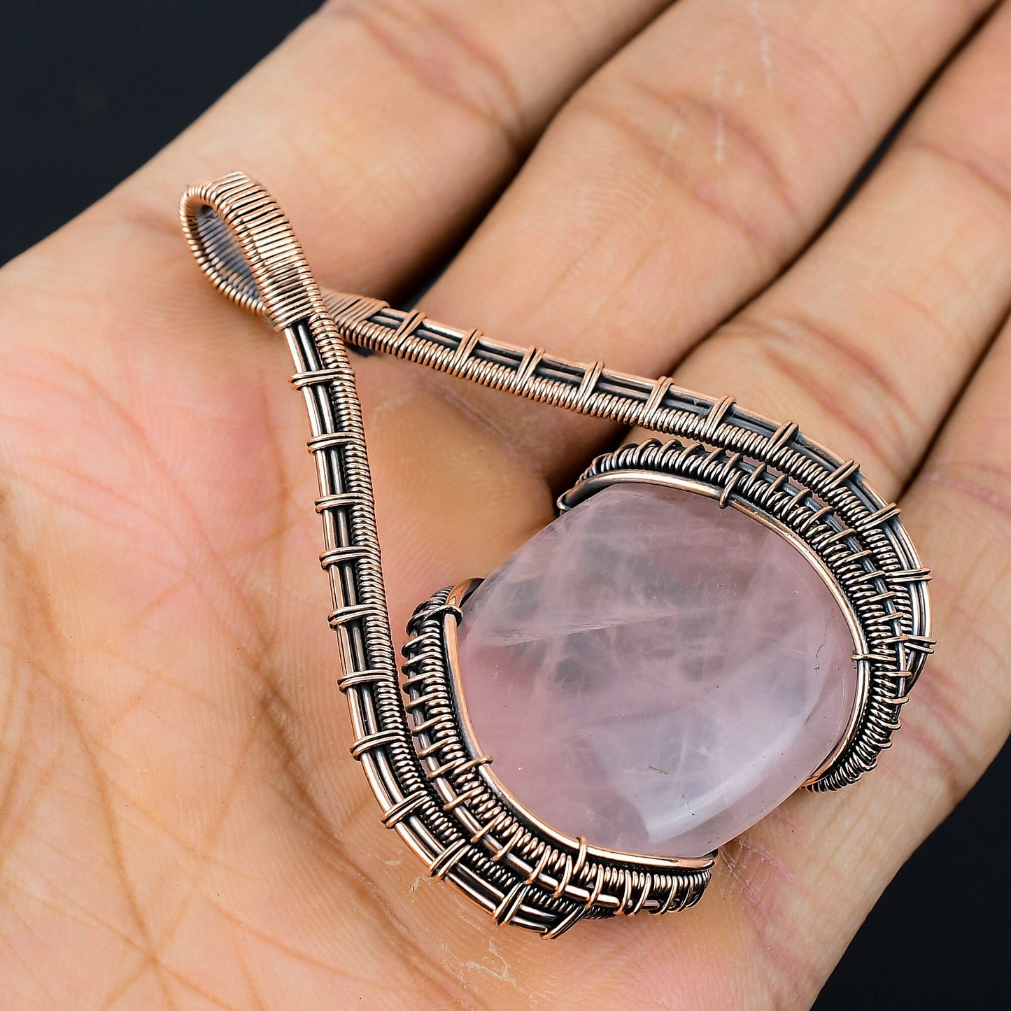 Rose Quartz Gemstone Pendant