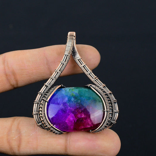 Rainbow Solar Quartz Gemstone Pendant