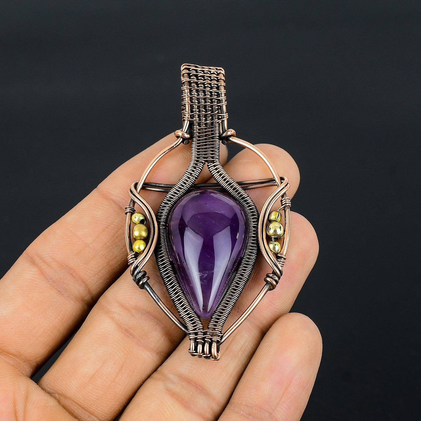 Purple Amethyst Gemstone Pendant