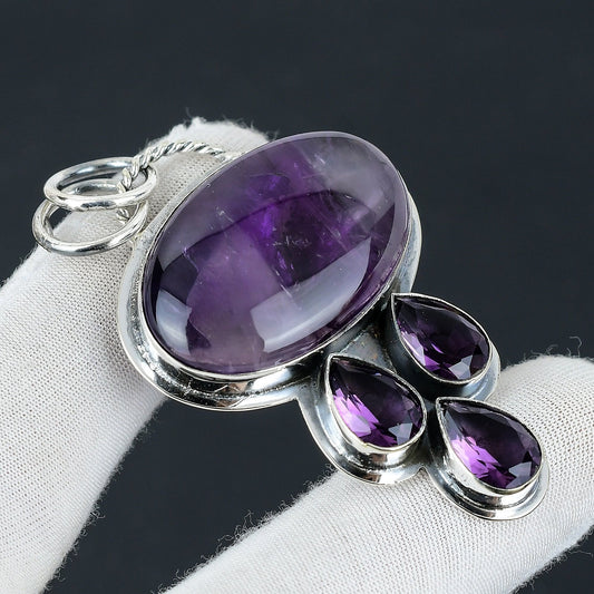 Purple Amethyst Gemstone Pendant