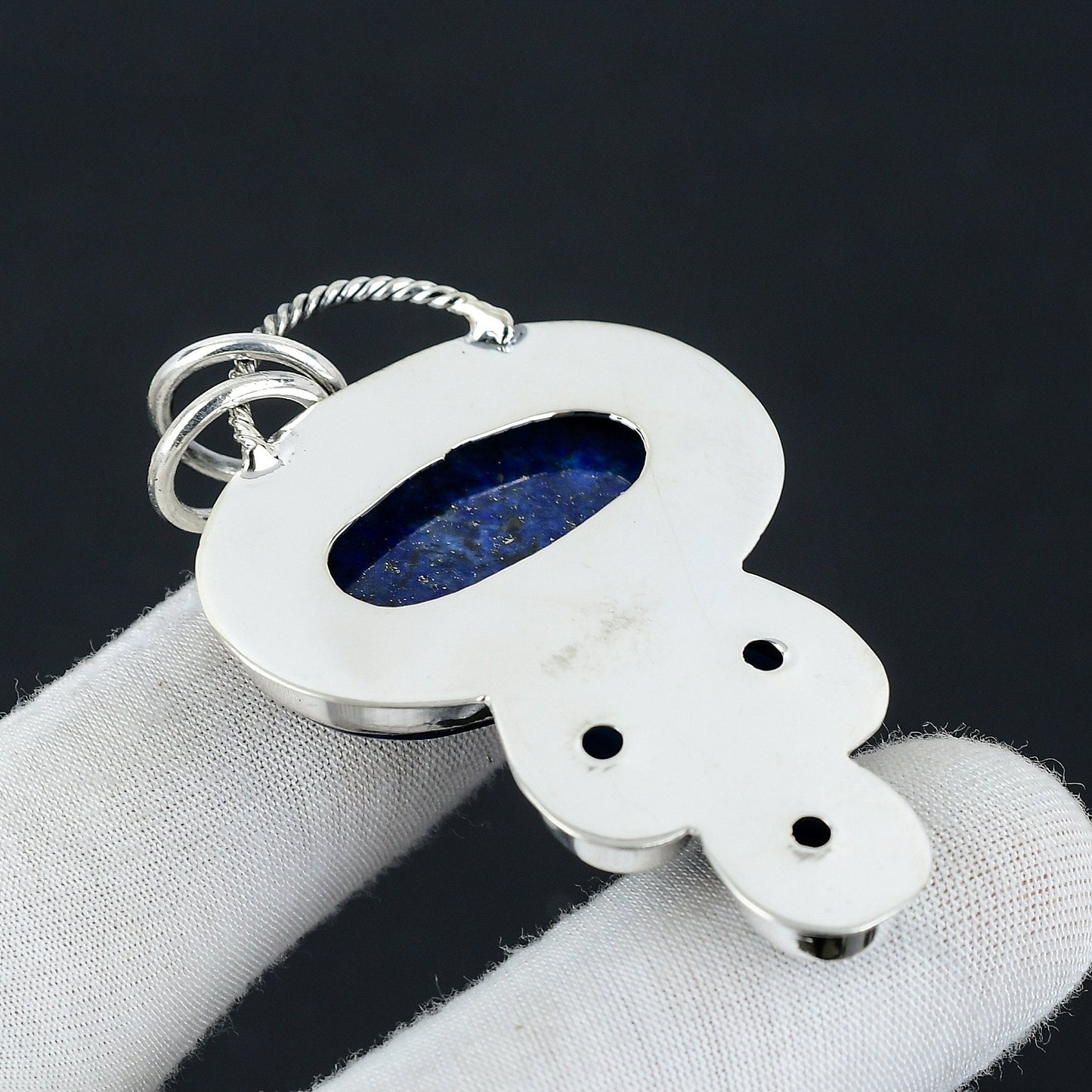 Blue Lapis Lazuli & London Blue Topaz Gemstone Pendant