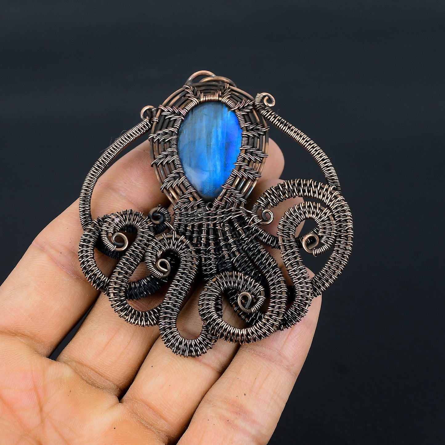 Blue Labradorite Gemstone Pendant