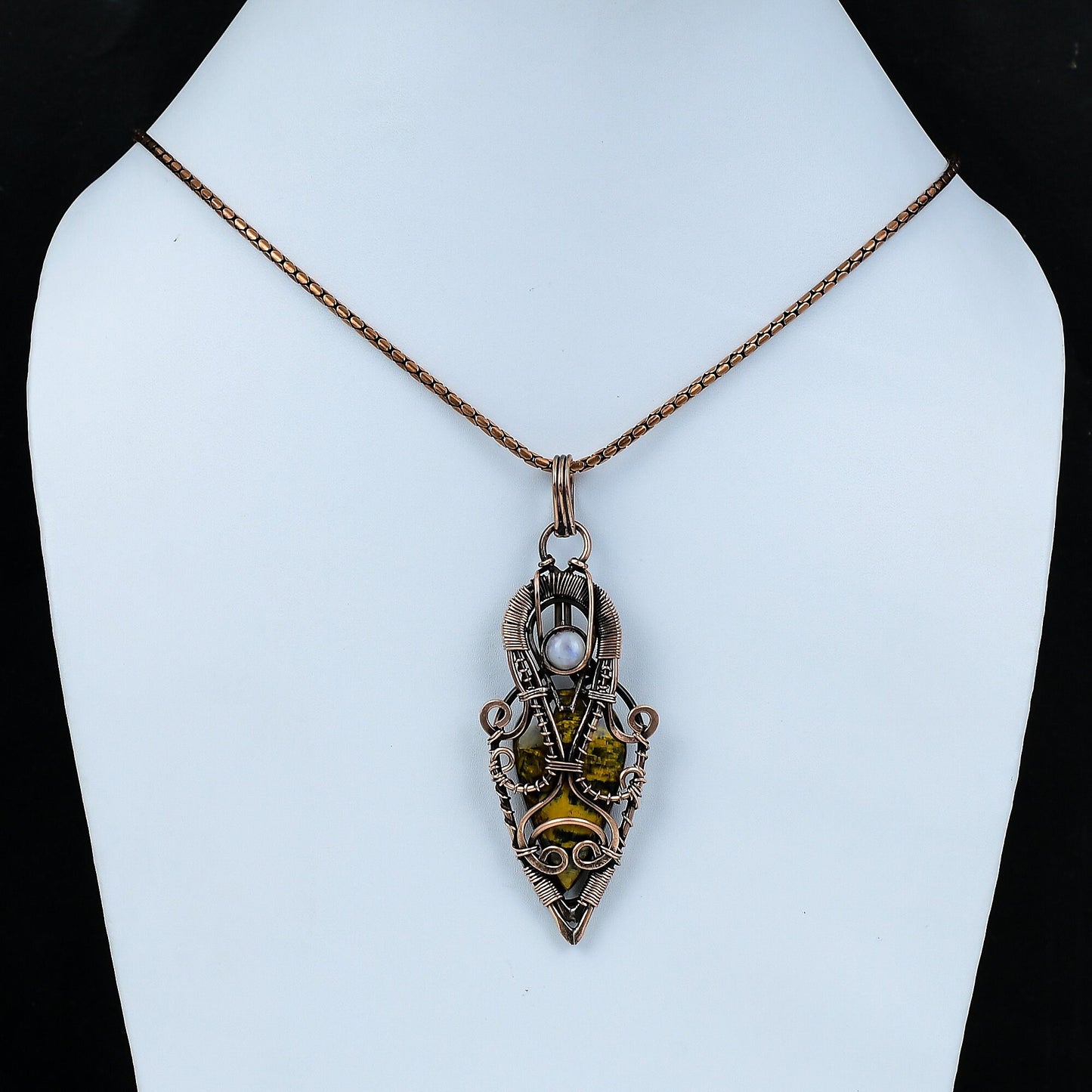 Golden-Brown Nellite Gemstone Pendant