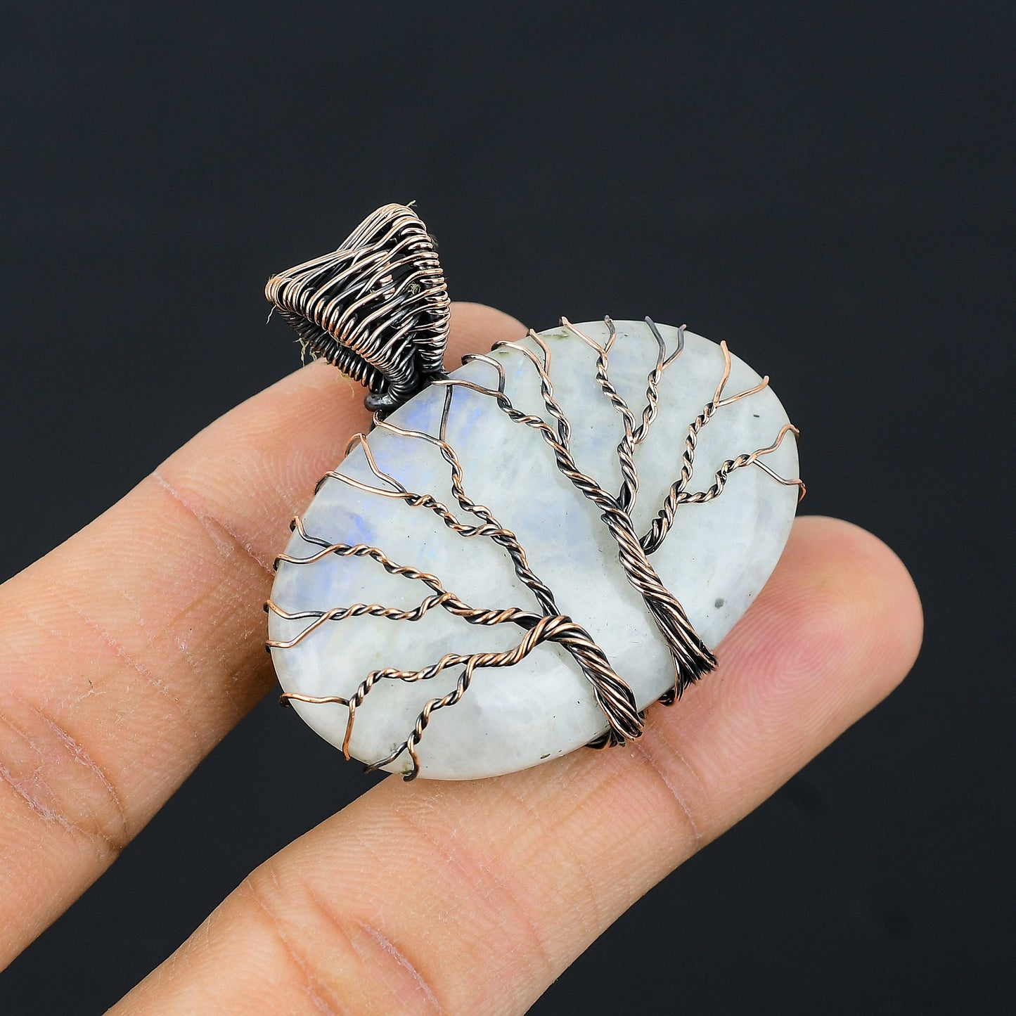Rainbow Moonstone Gemstone Pendant