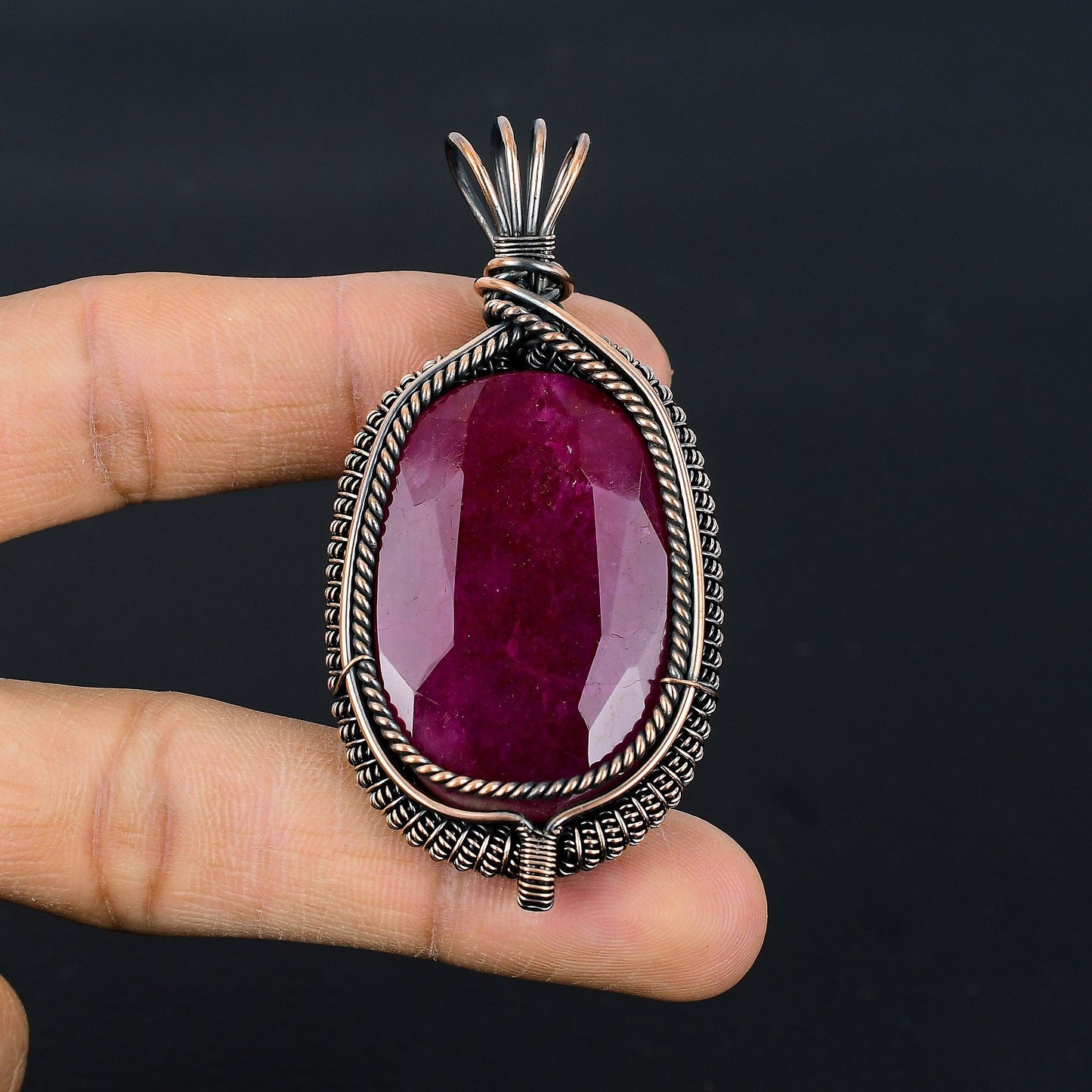 Red Ruby Gemstone Pendant