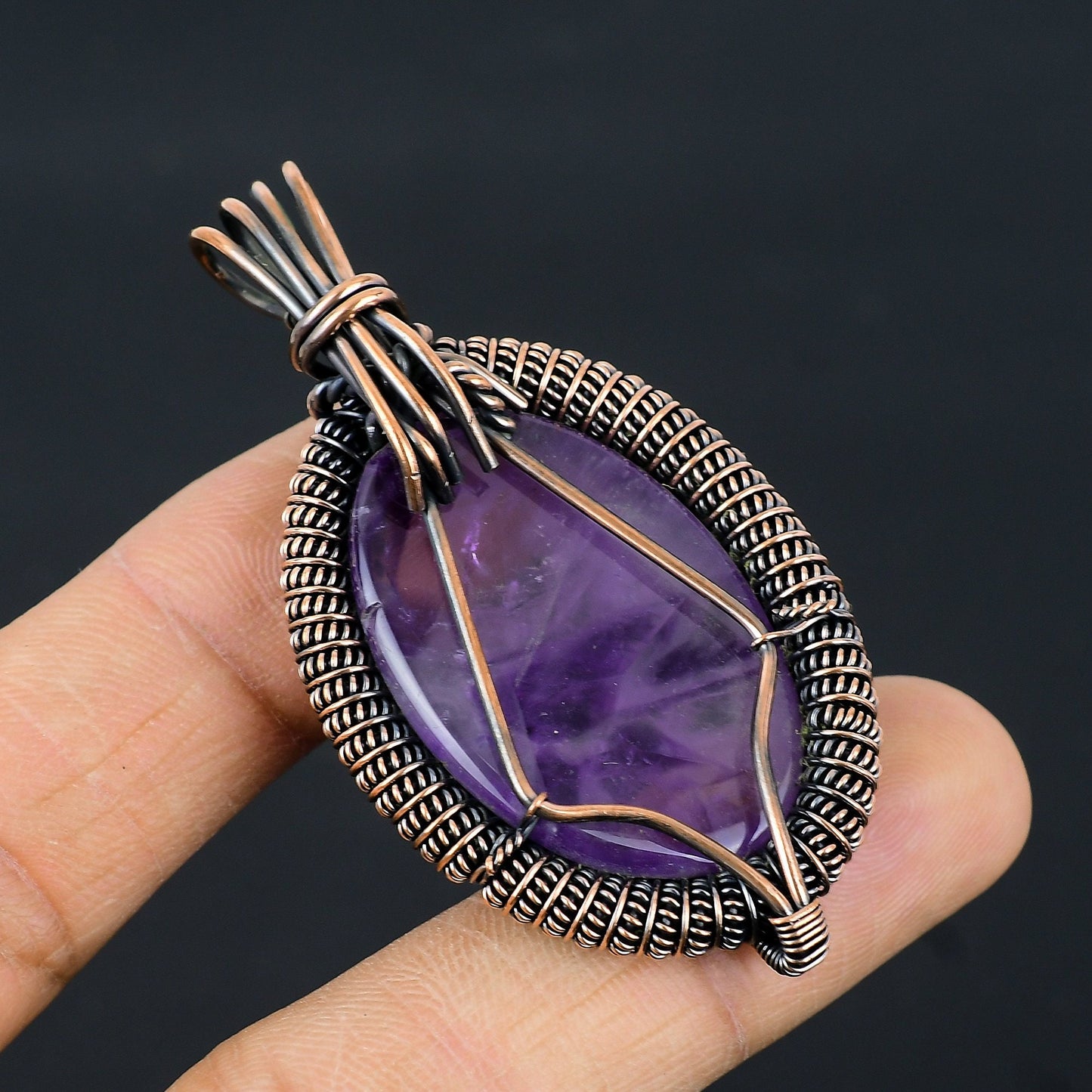 Purple Amethyst Gemstone Pendant
