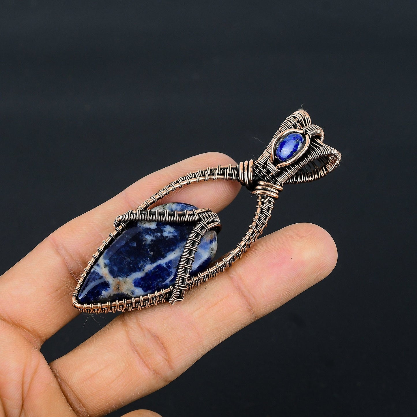 Blue Sodalite Gemstone Pendant