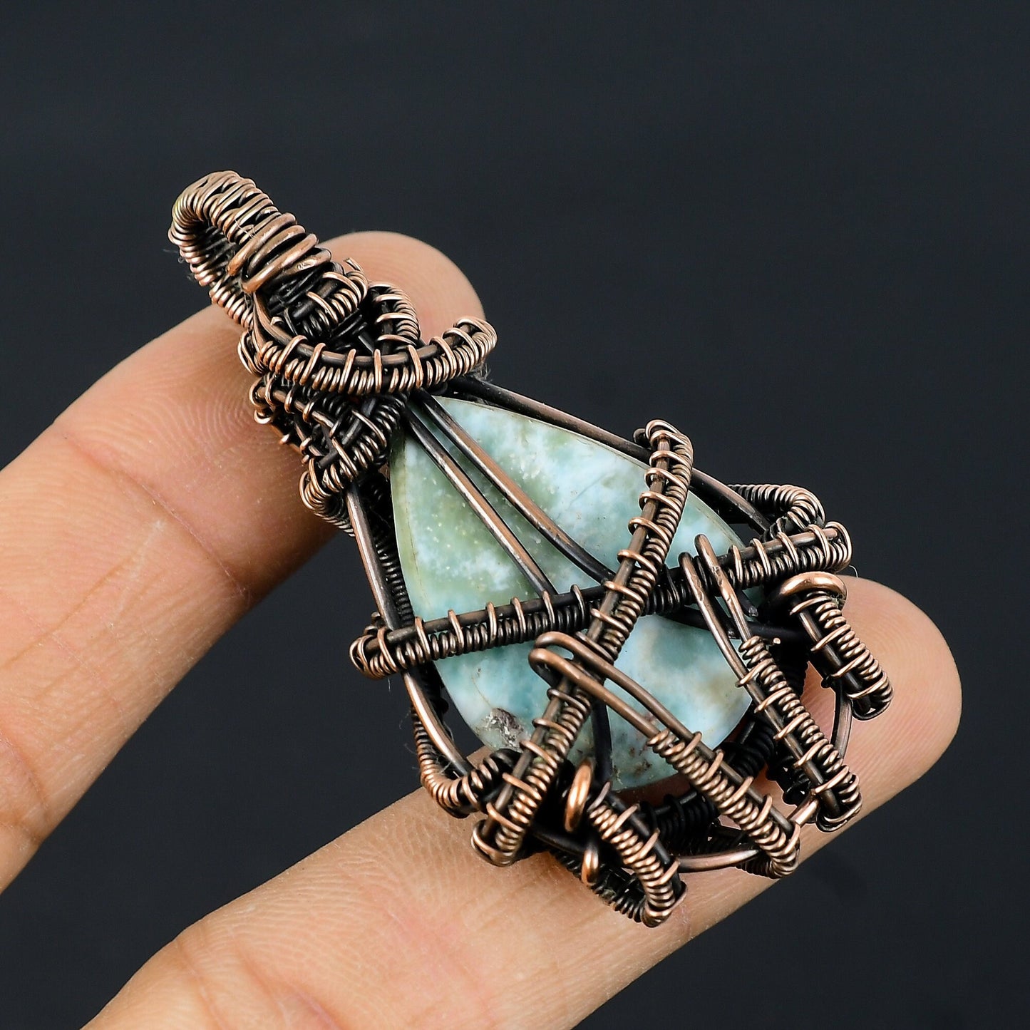Blue Larimar Gemstone Pendant