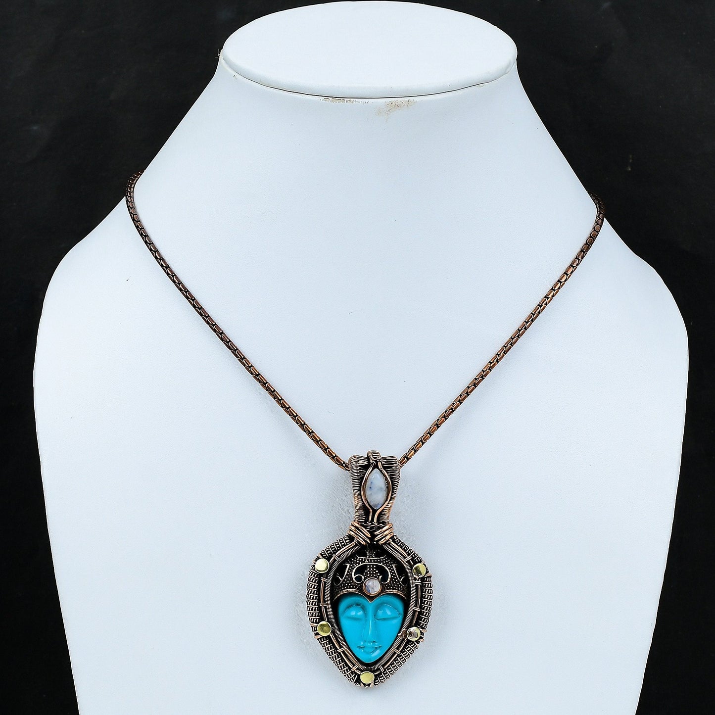 Blue Moonstone Gemstone Pendant