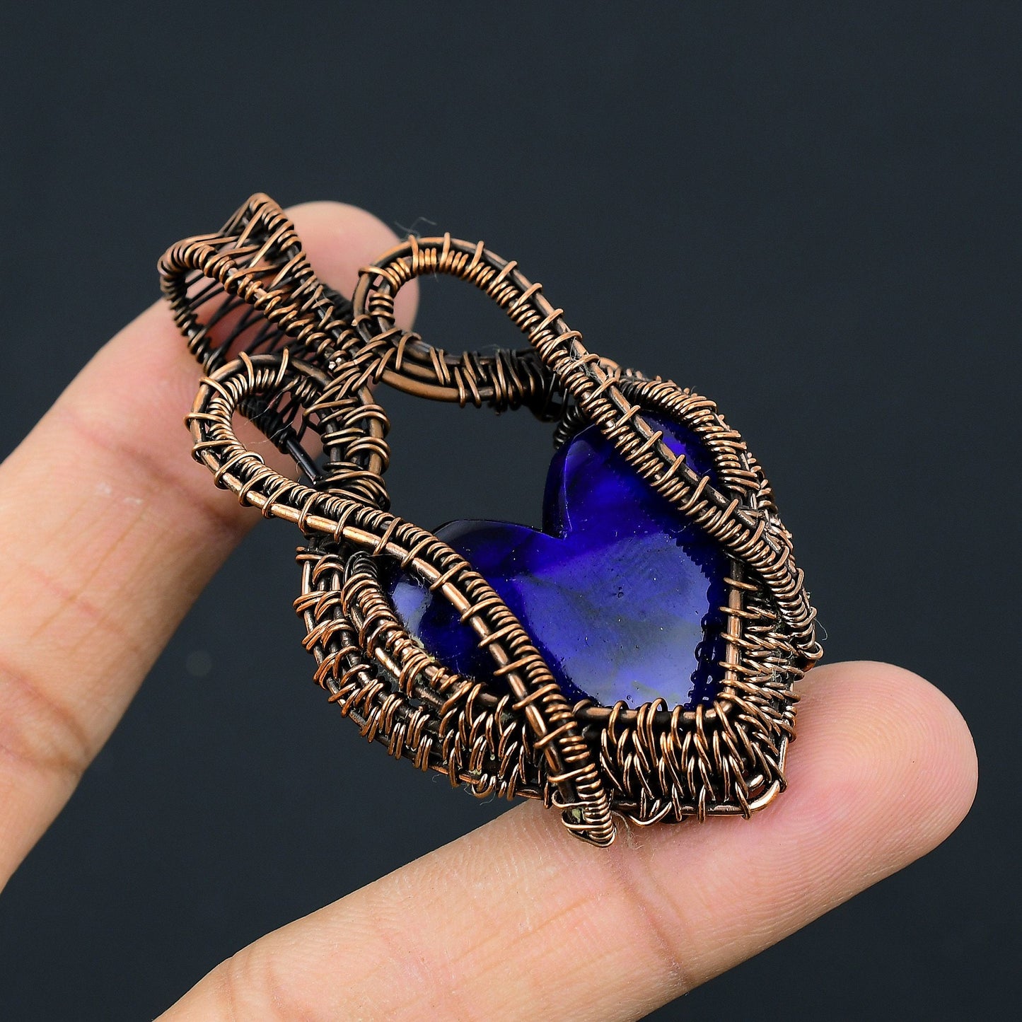 Blue Flash Labradorite Gemstone Pendant