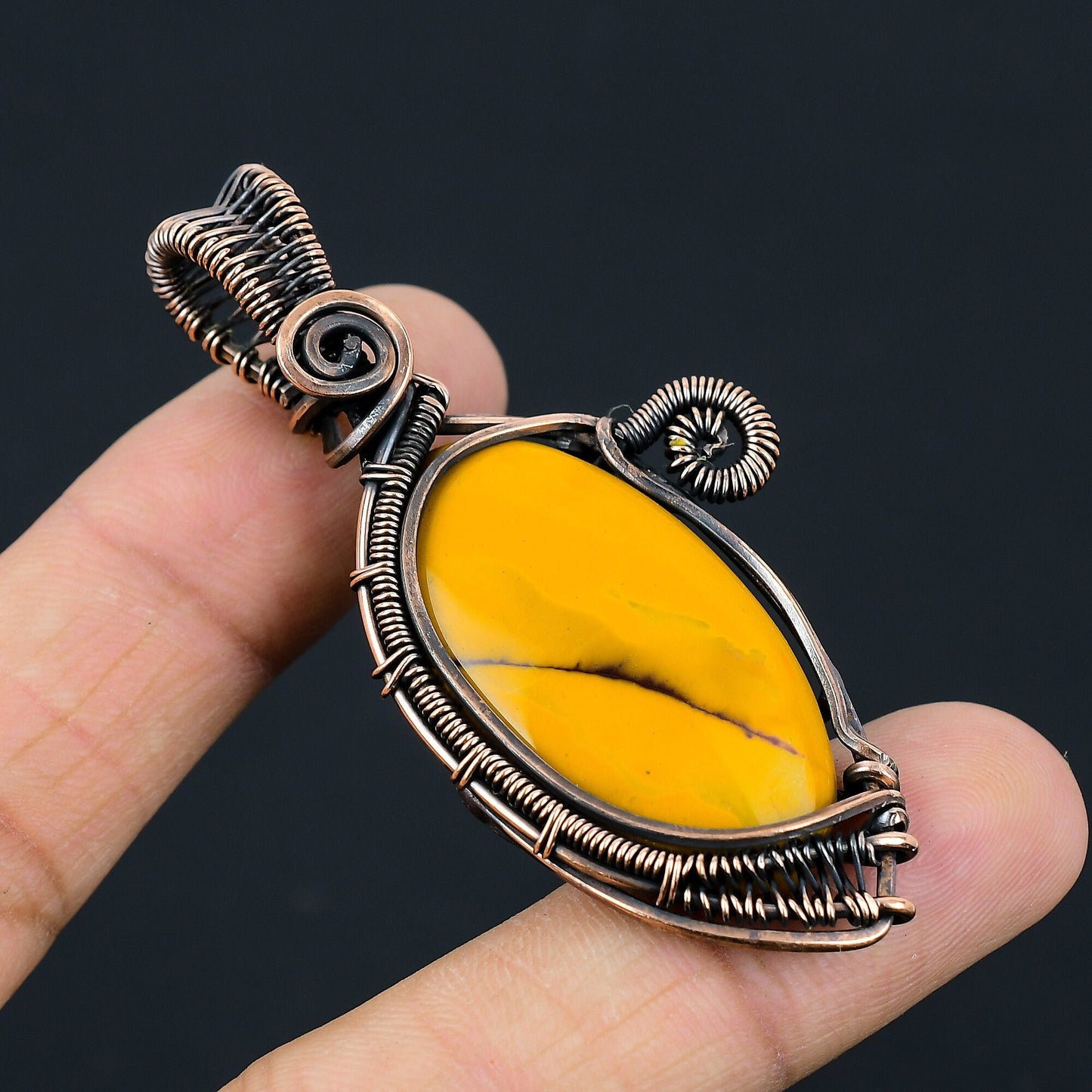 Multicolor Mookaite Gemstone Pendant