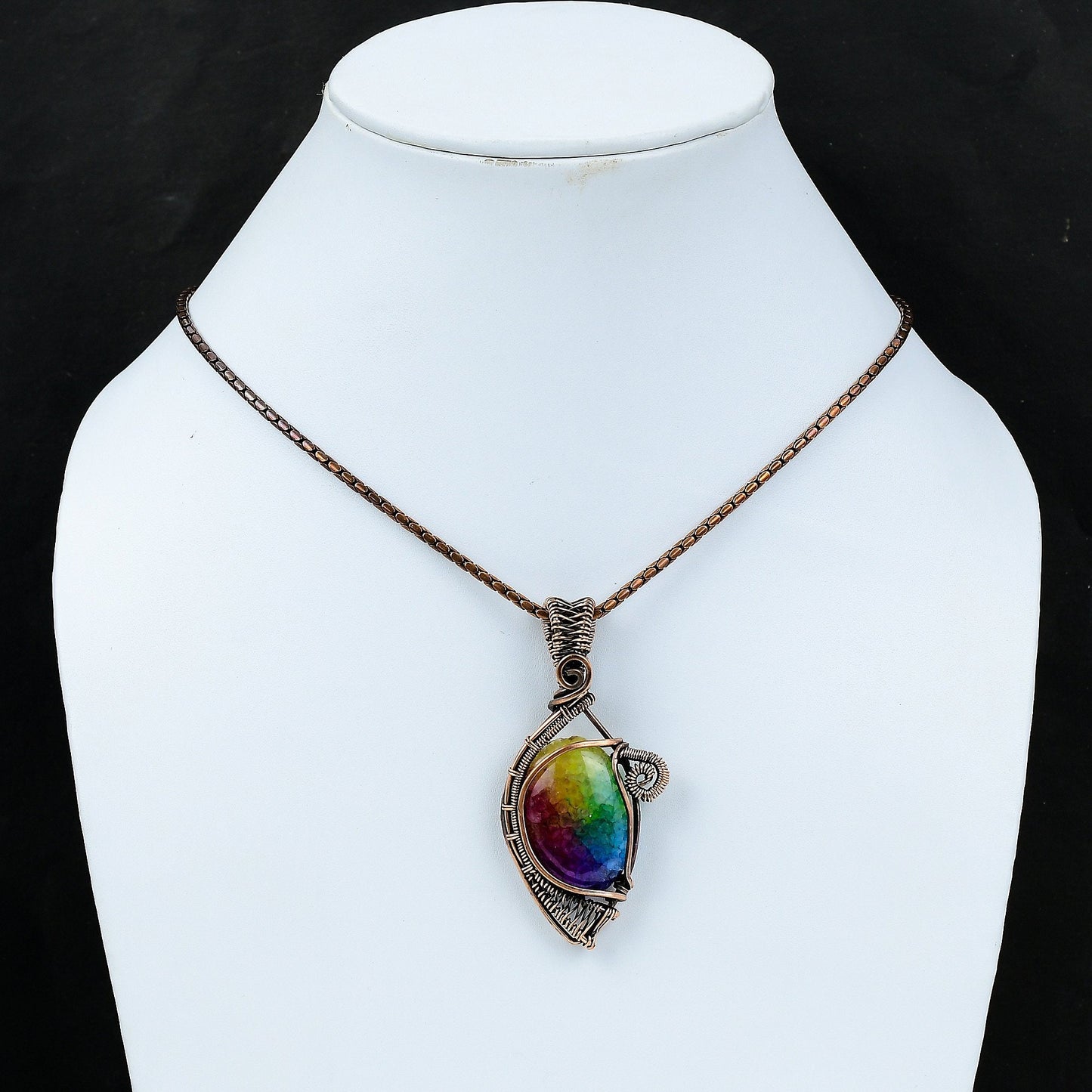 Rainbow Solar Quartz Gemstone Pendant