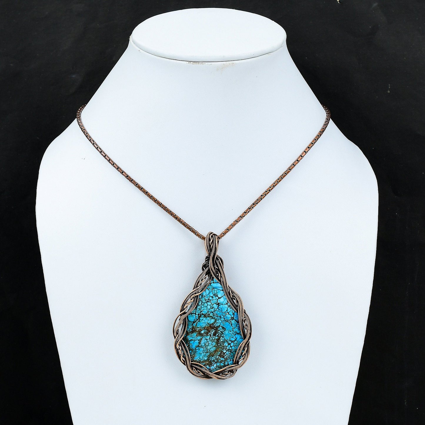 Blue Turquoise Gemstone Pendant