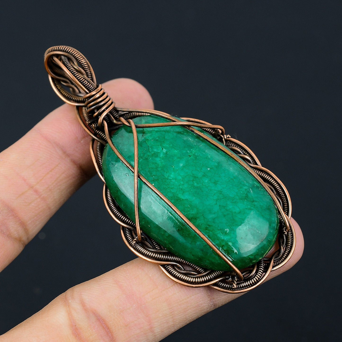 Green Emerald Gemstone Pendant