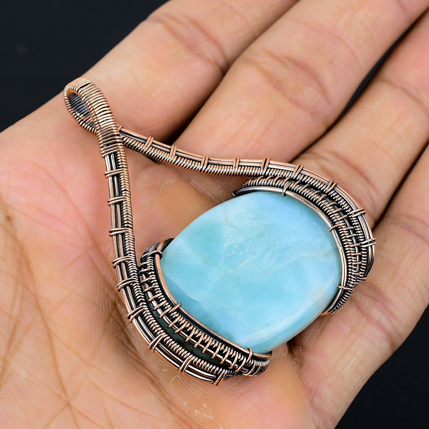 Blue Larimar Gemstone Pendant