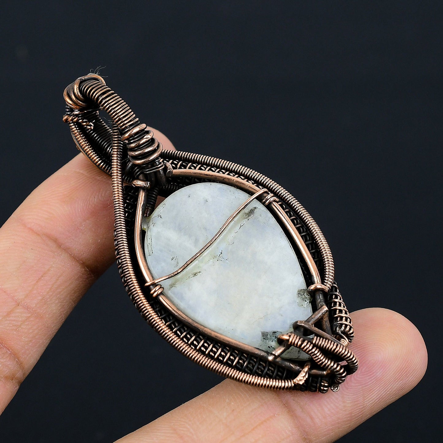 Rainbow Moonstone Gemstone Pendant