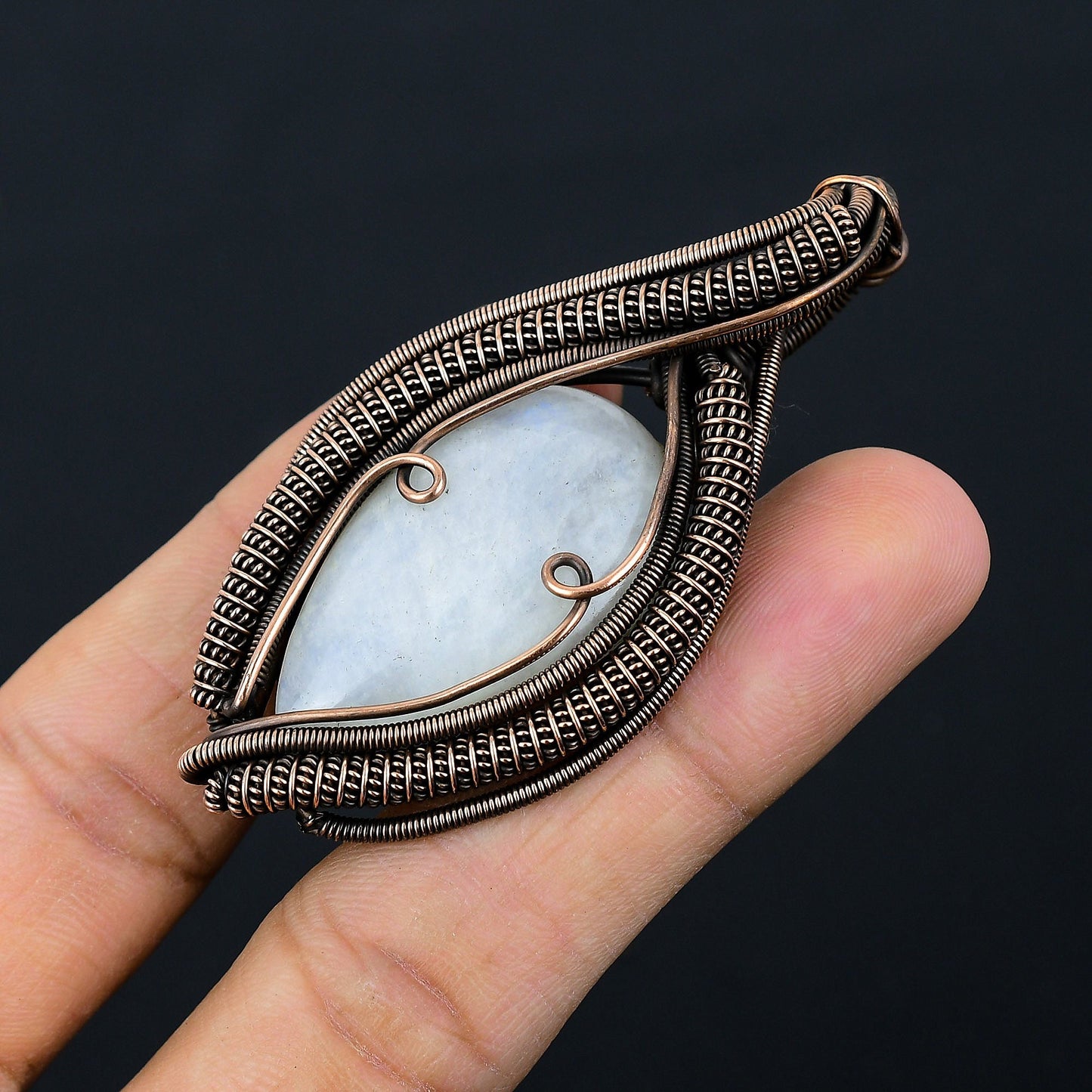 Rainbow Moonstone Gemstone Pendant