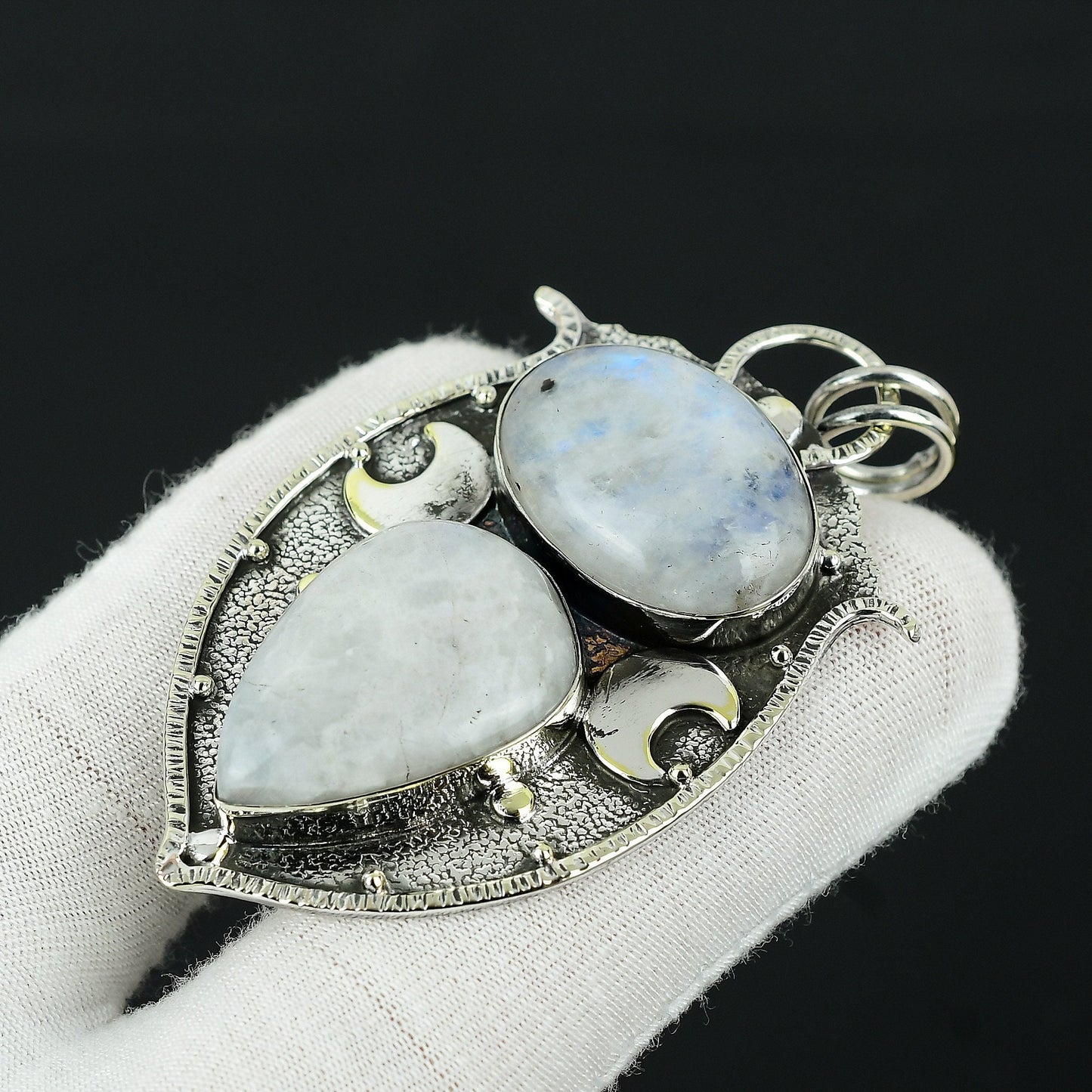 Rainbow Moonstone Gemstone Pendant