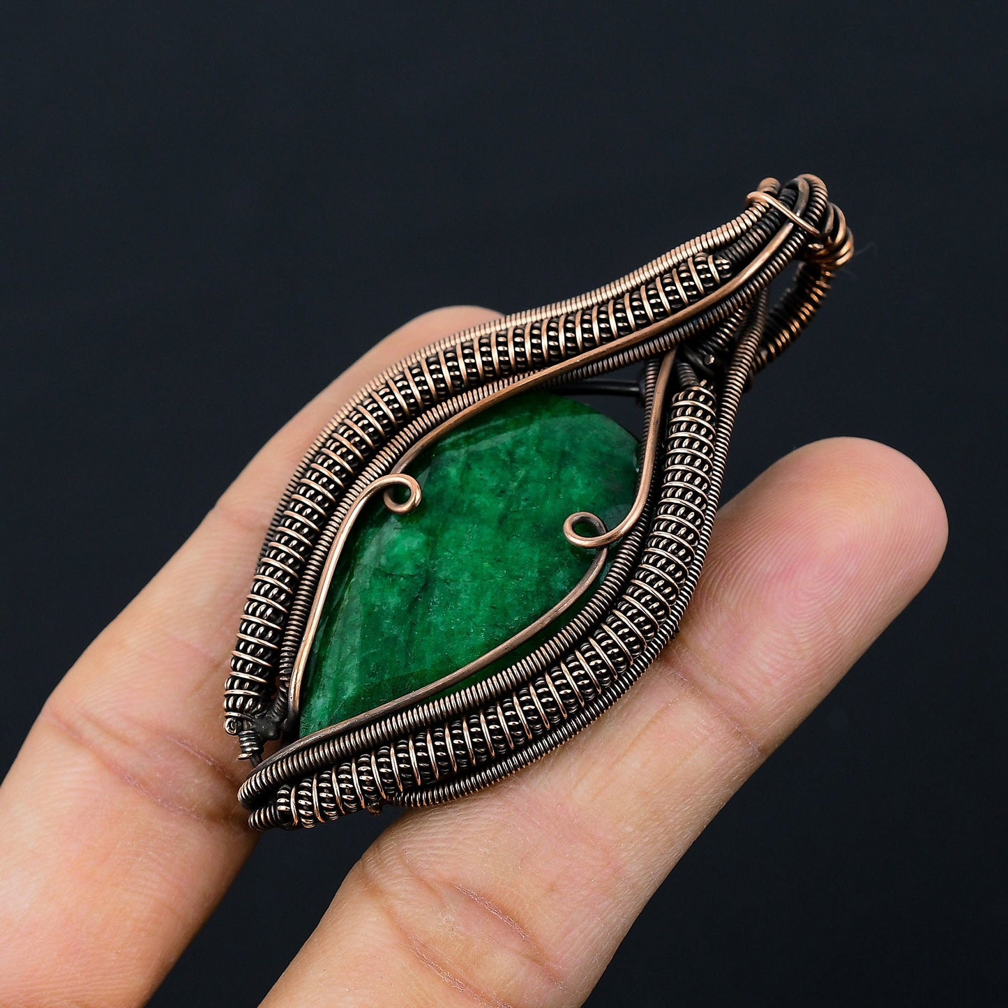 Green Emerald Gemstone Pendant