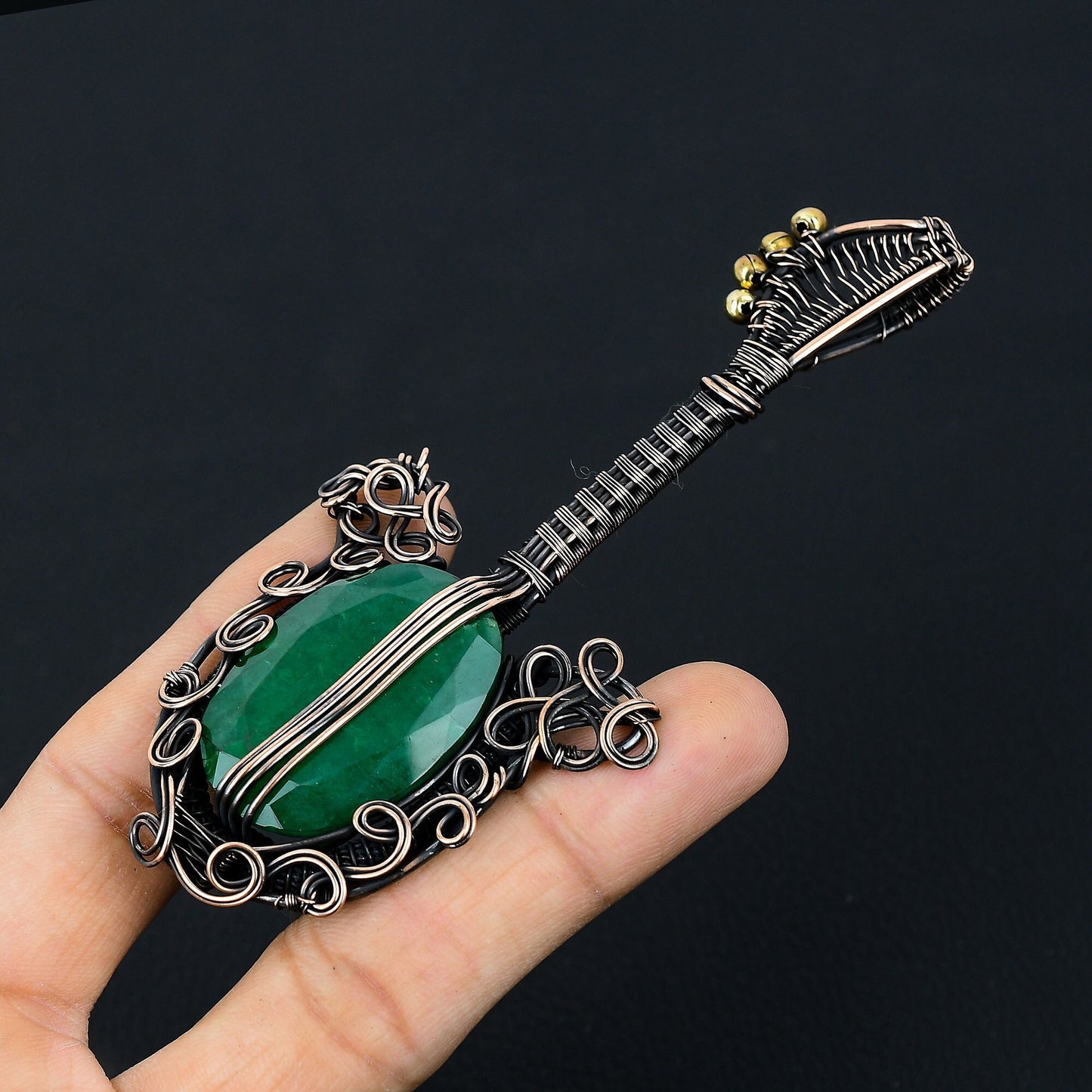 Green Emerald Gemstone Pendant