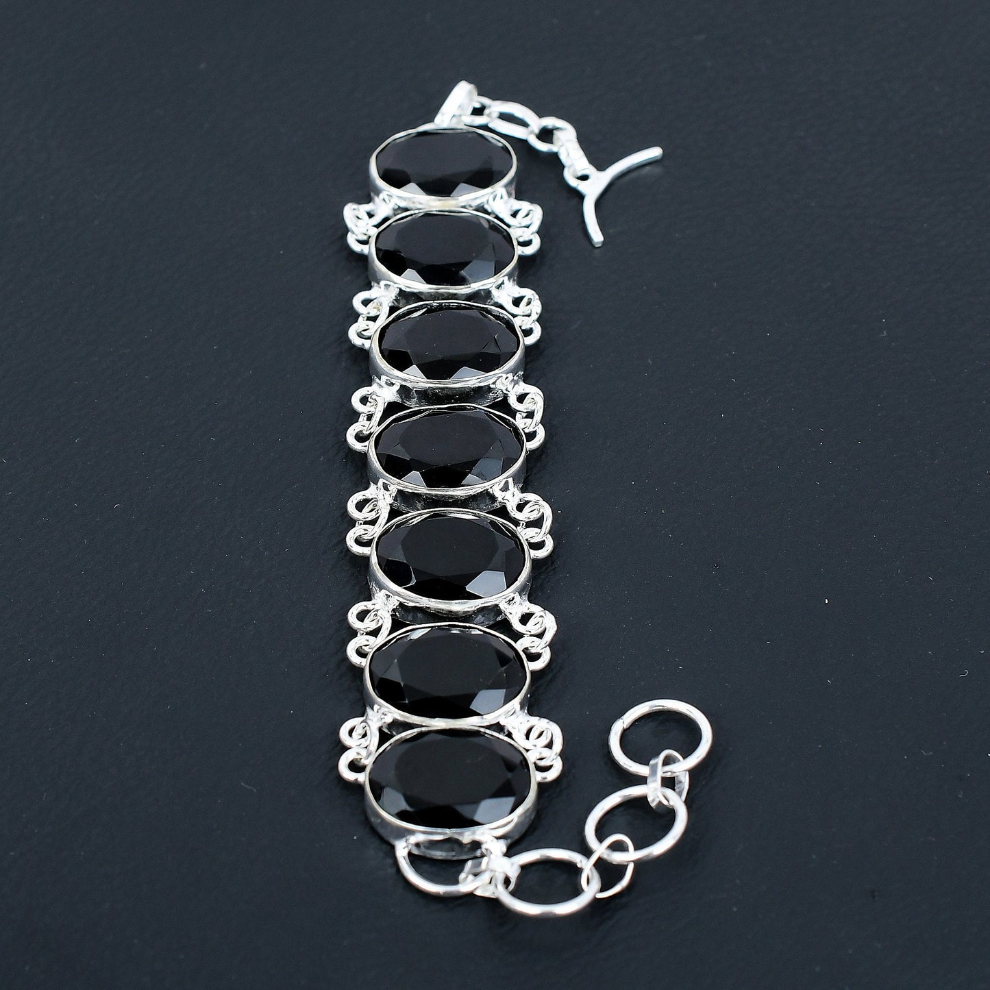 Black Spinel Gemstone Bracelet