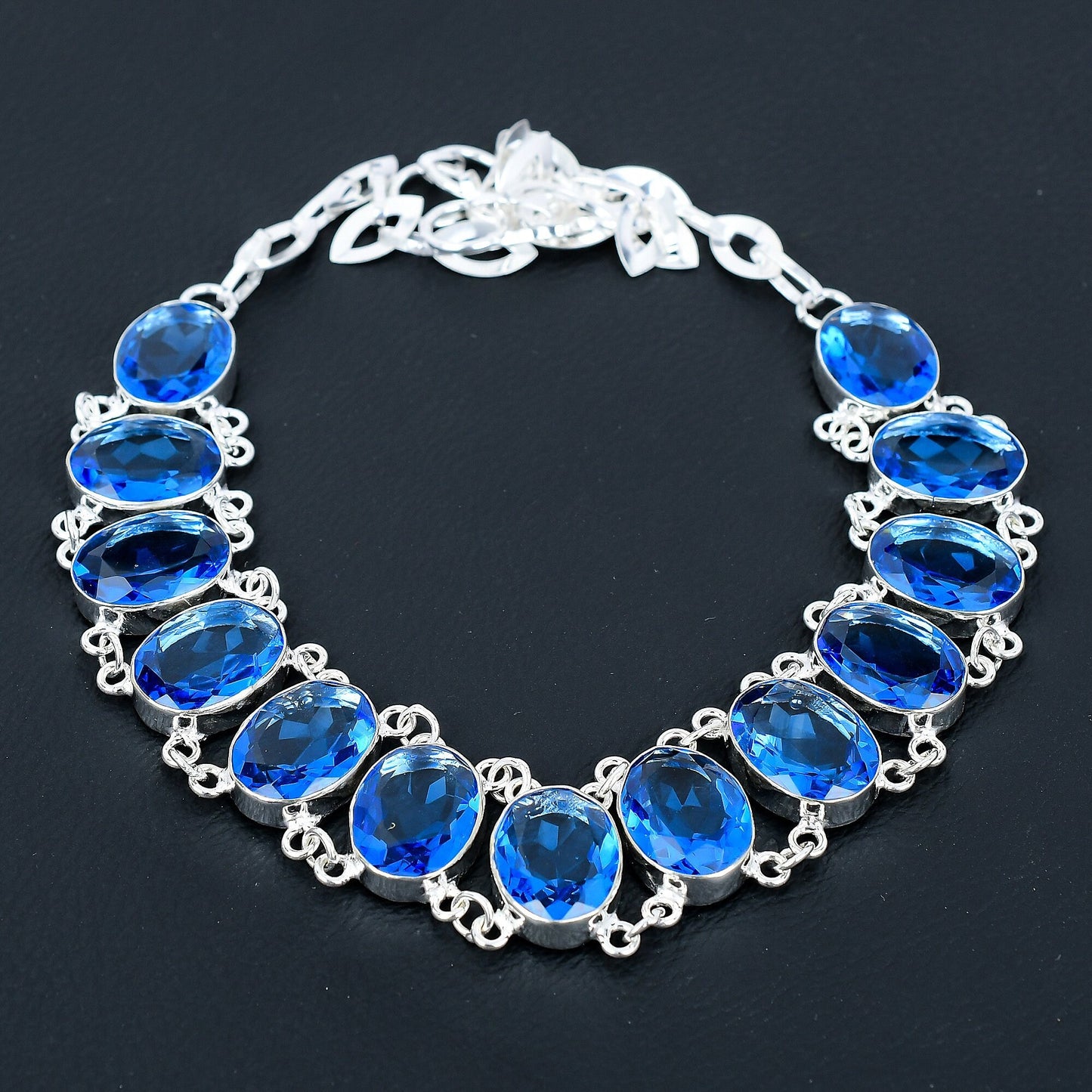 London Blue Topaz Gemstone Necklace
