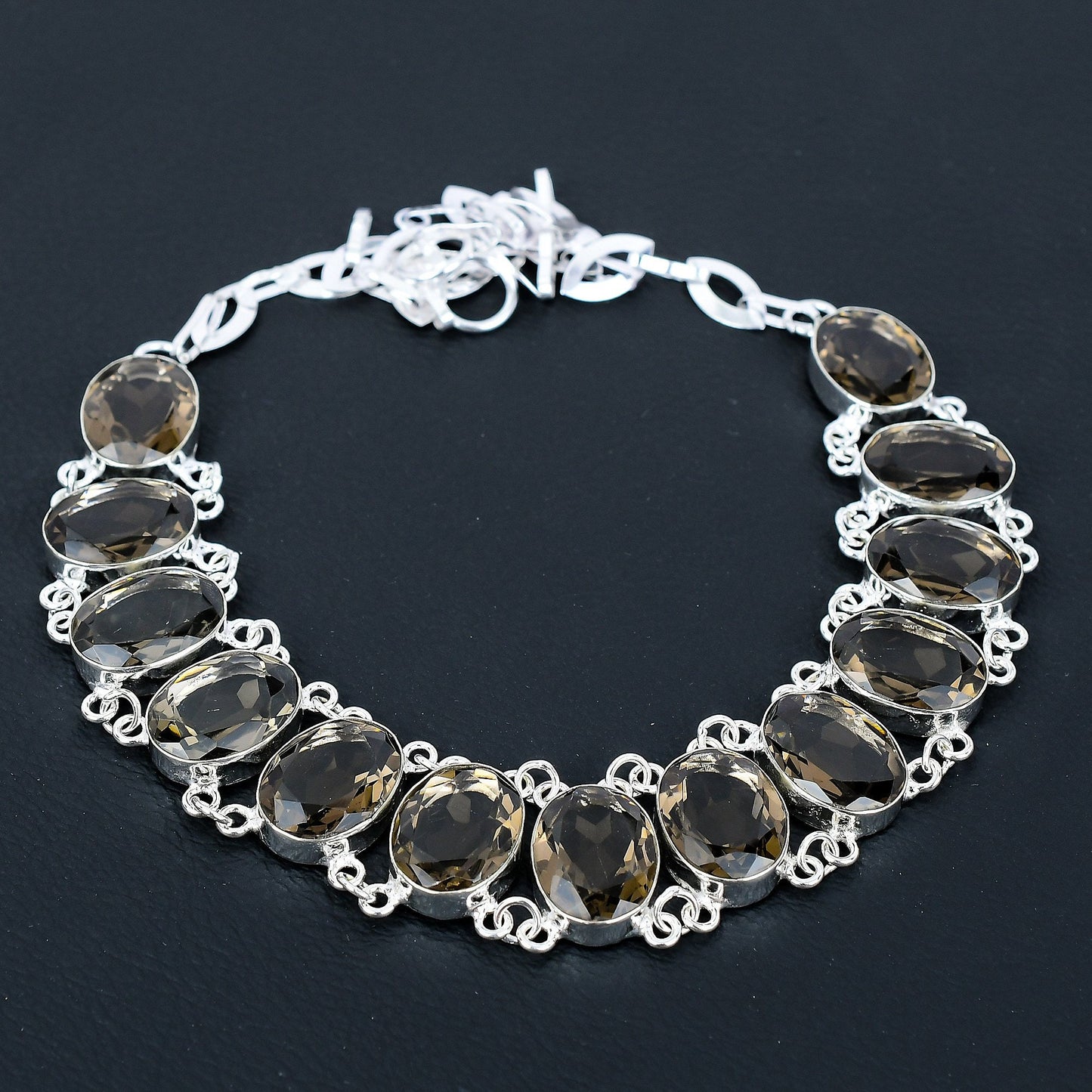 Smoky Brown Topaz Gemstone Necklace