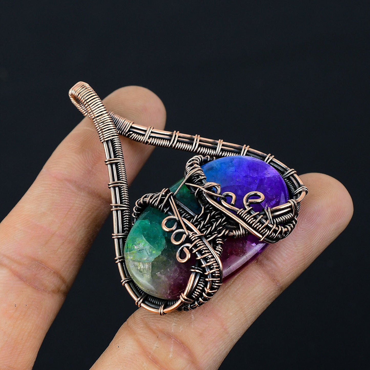 Rainbow Solar Quartz Gemstone Pendant