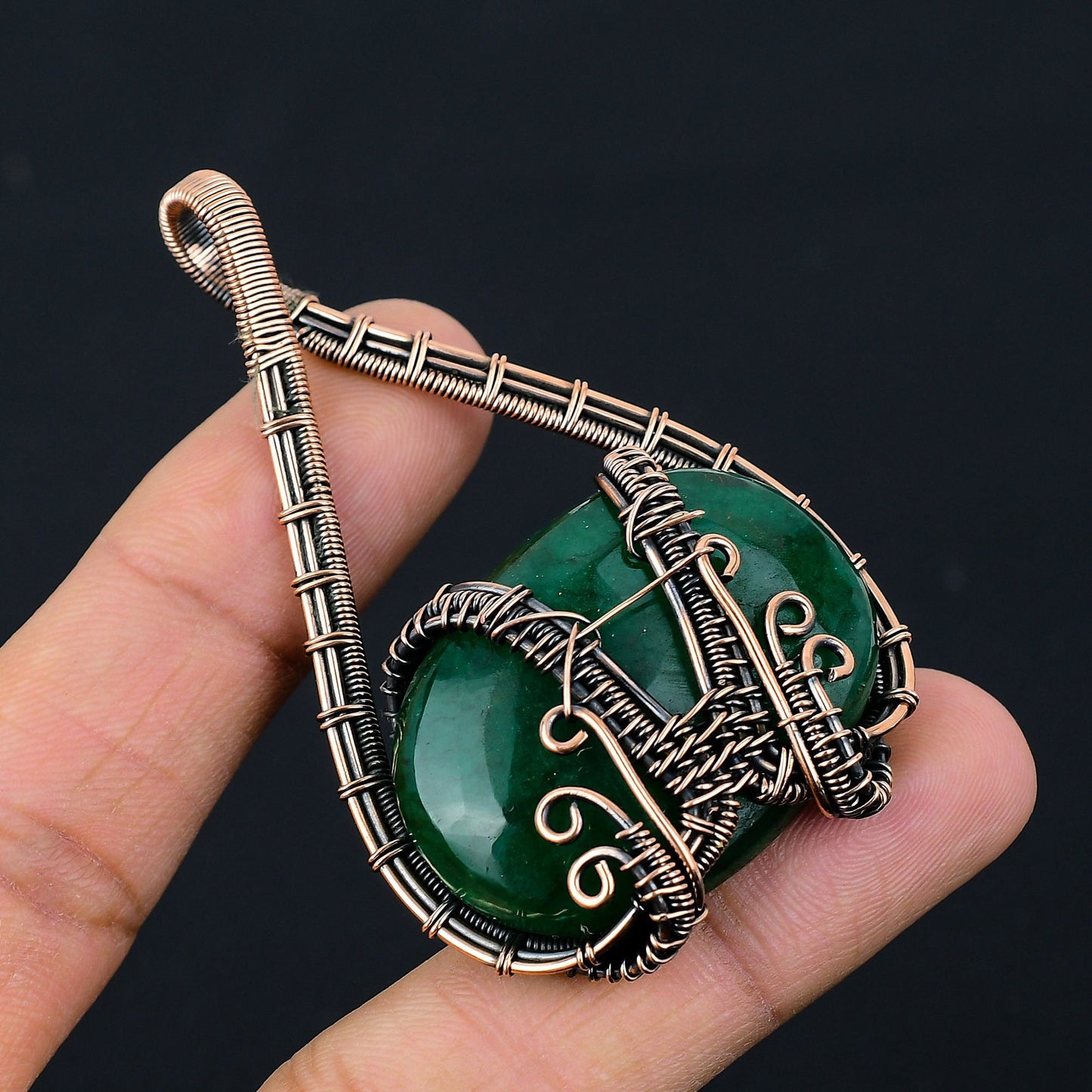 Green Emerald Gemstone Pendant