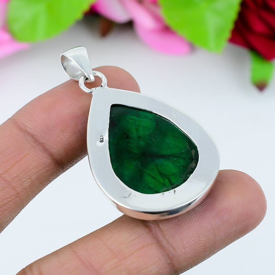 Green Labradorite Gemstone Pendant