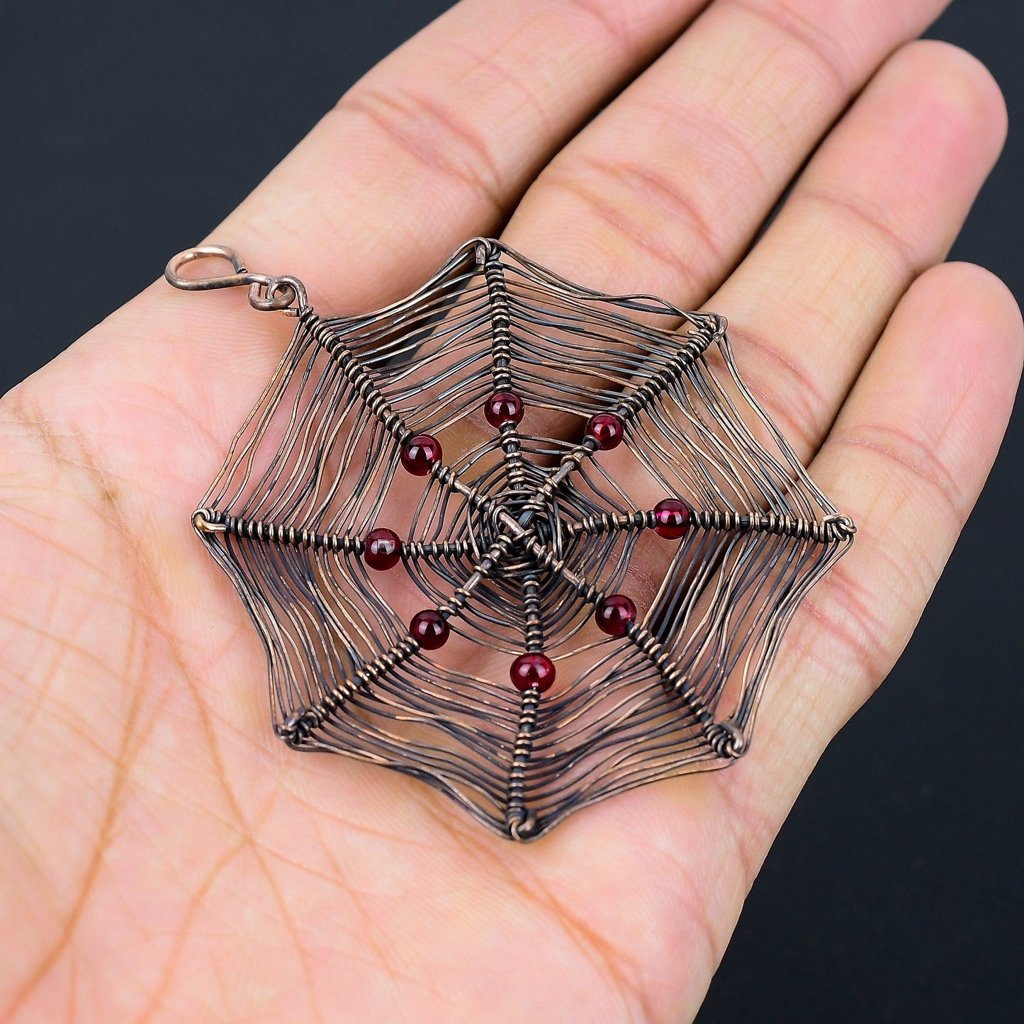 Red Garnet Gemstone Pendant
