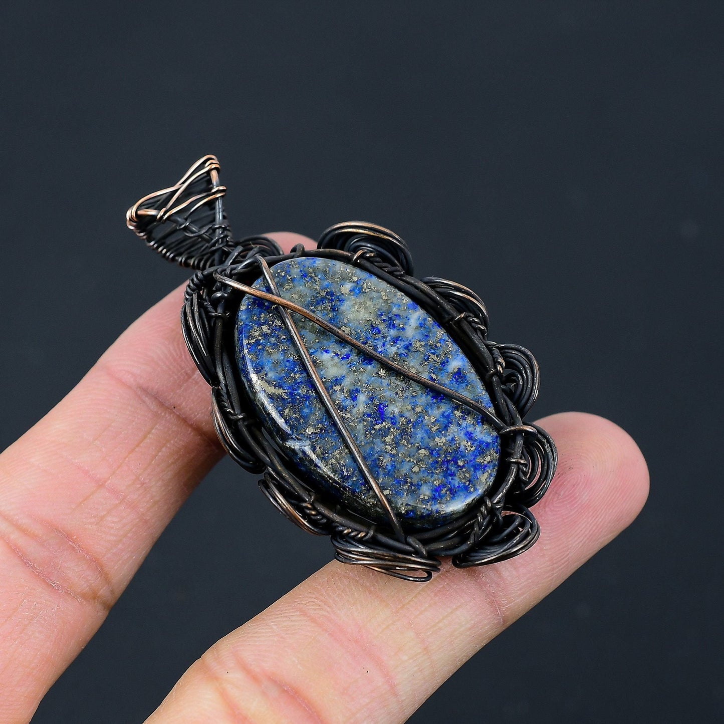 Blue Lapis Lazuli Gemstone Pendant