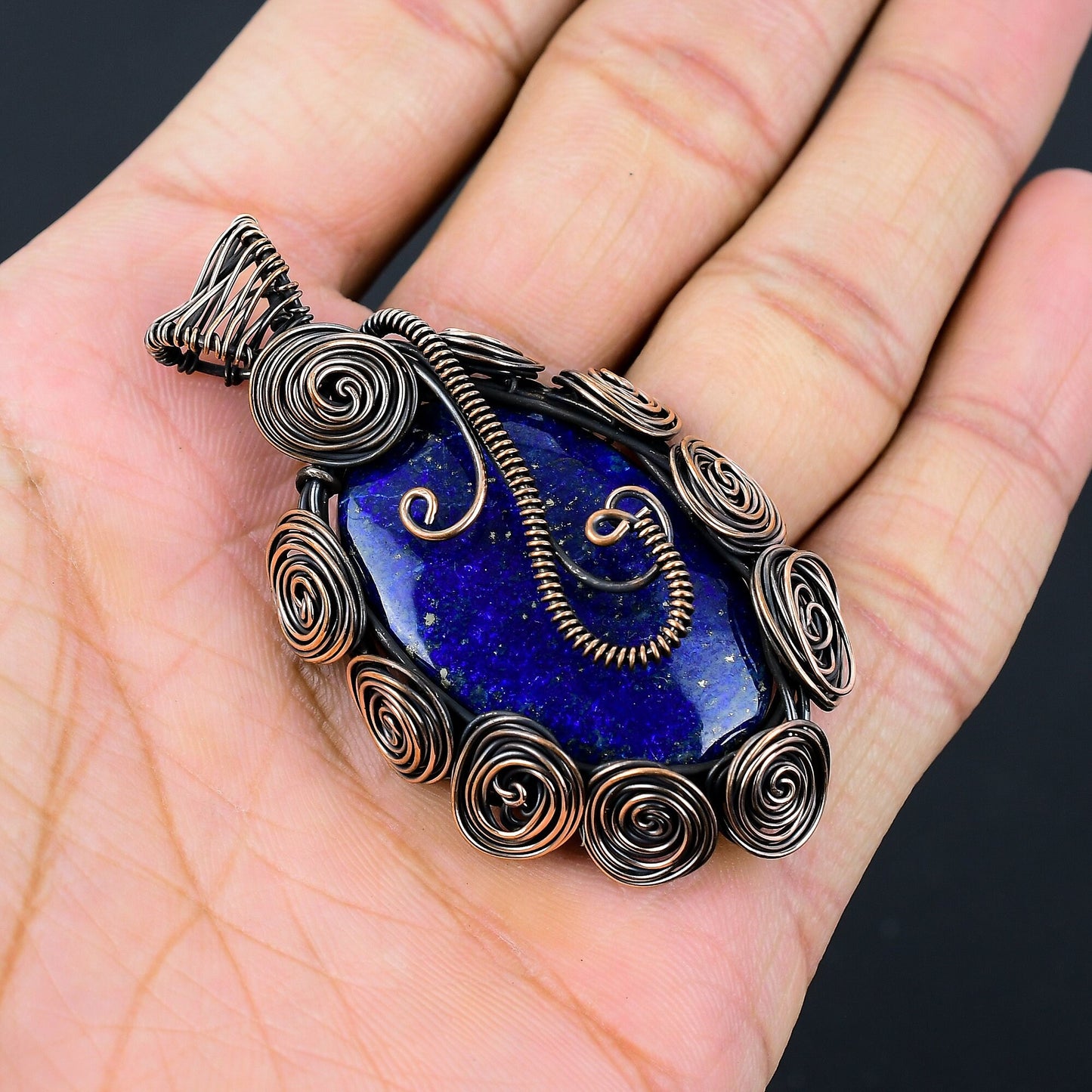 Blue Lapis Lazuli Gemstone Pendant