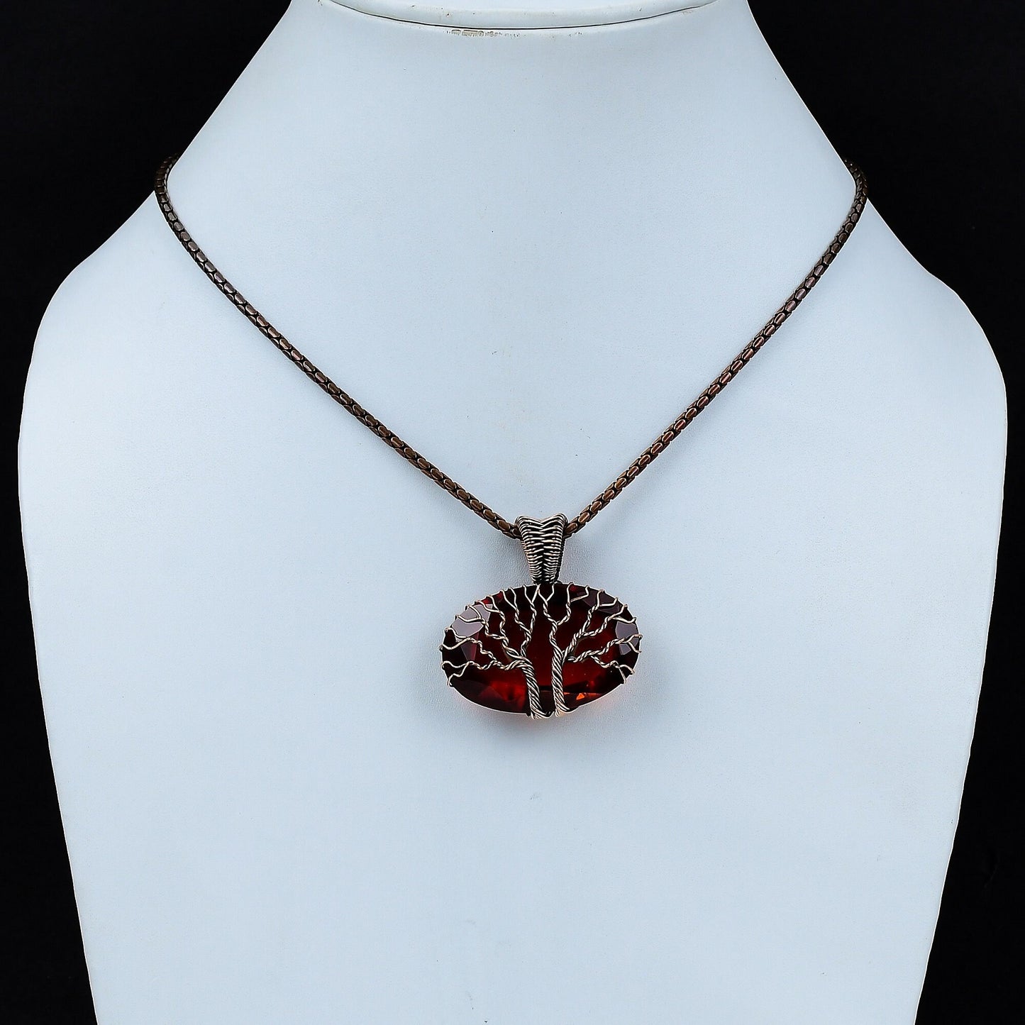 Red Garnet Gemstone Pendant