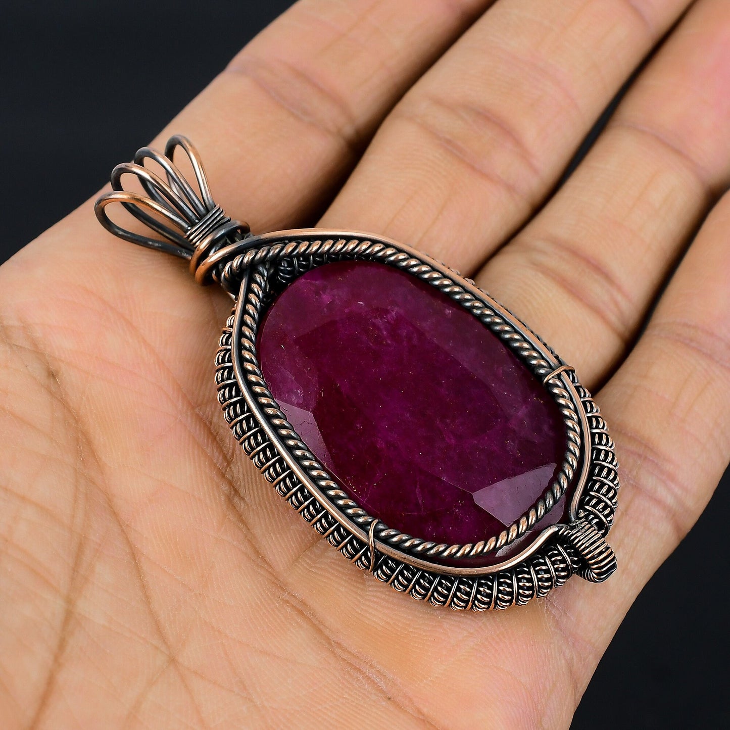 Red Ruby Gemstone Pendant