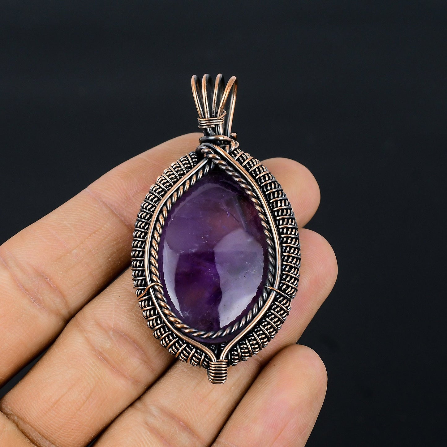 Purple Amethyst Gemstone Pendant