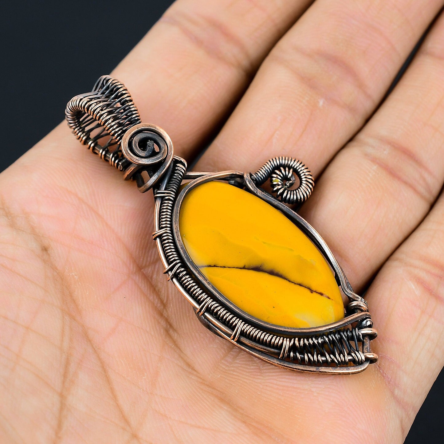 Multicolor Mookaite Gemstone Pendant