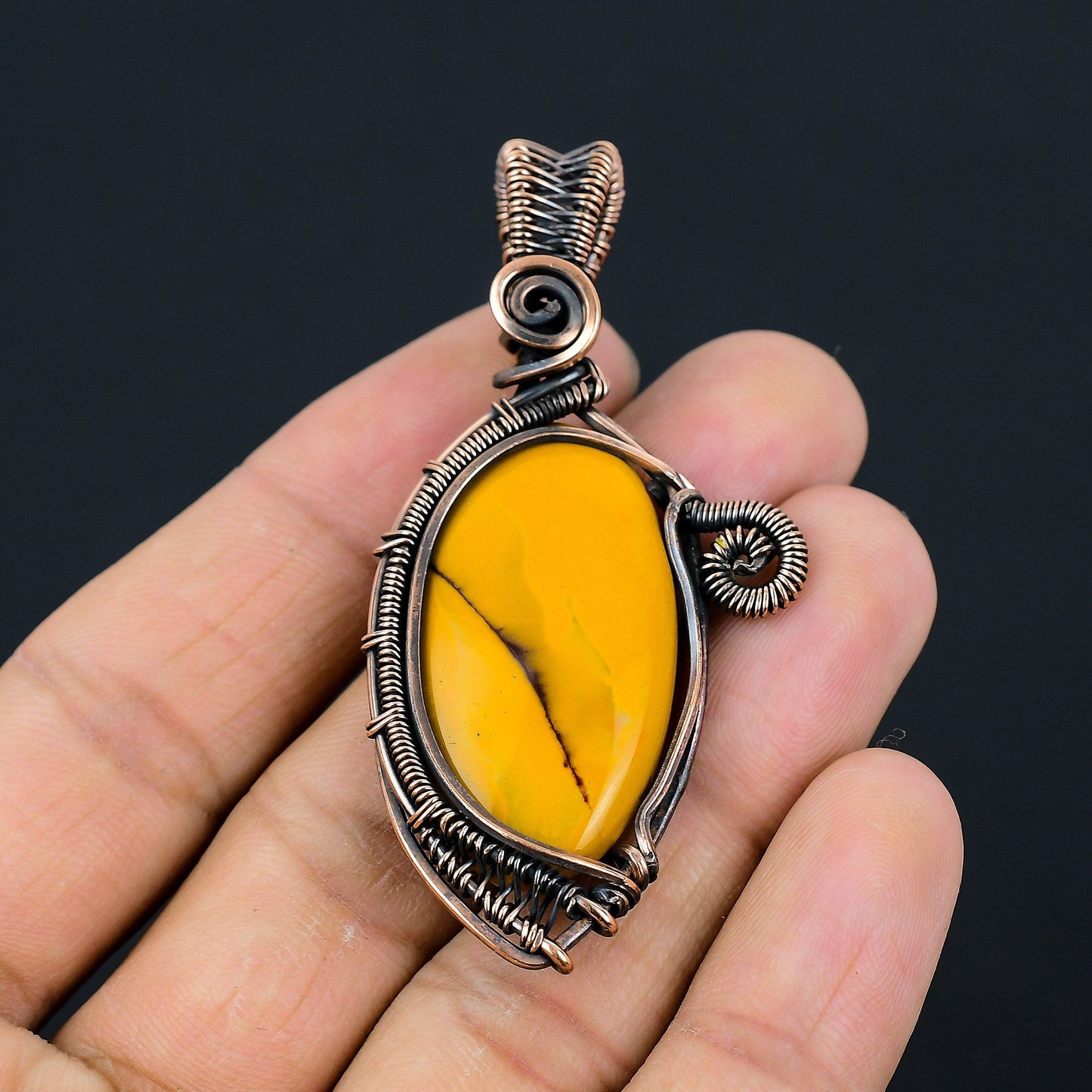 Multicolor Mookaite Gemstone Pendant