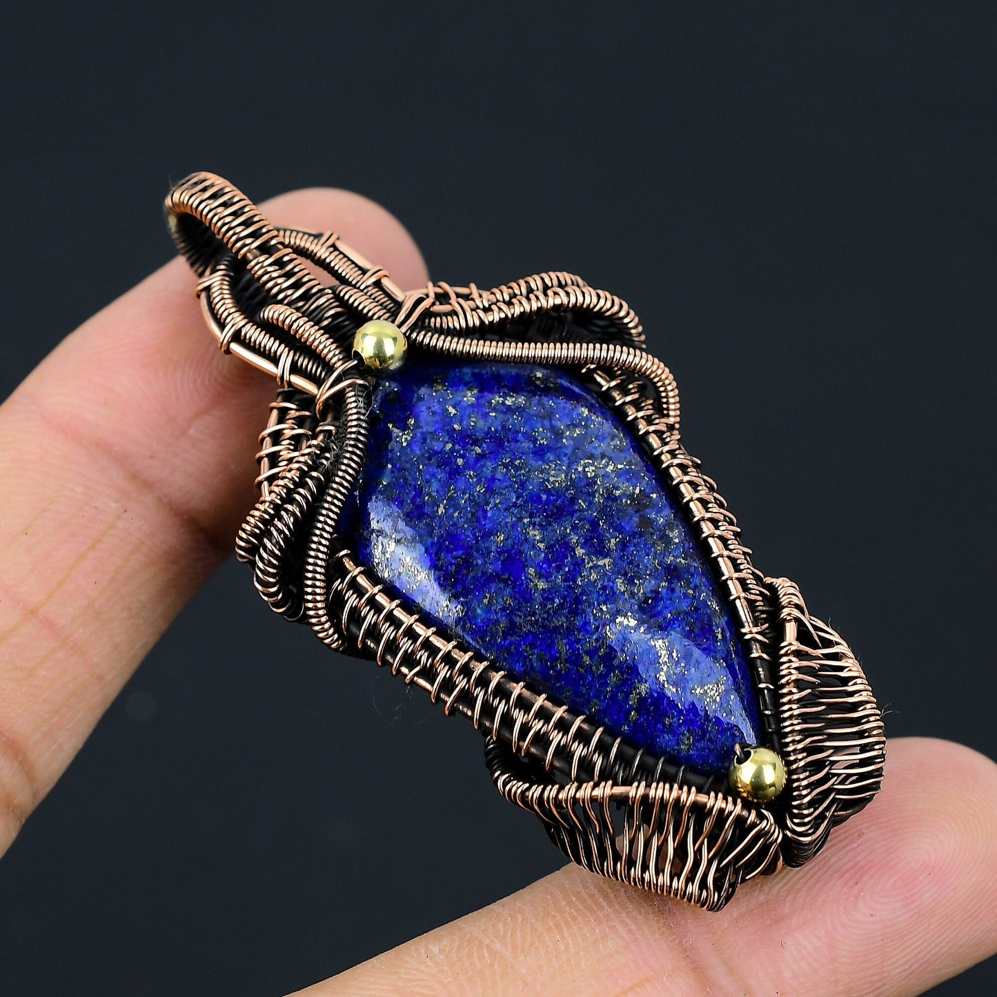 Blue Lapis Lazuli Gemstone Pendant