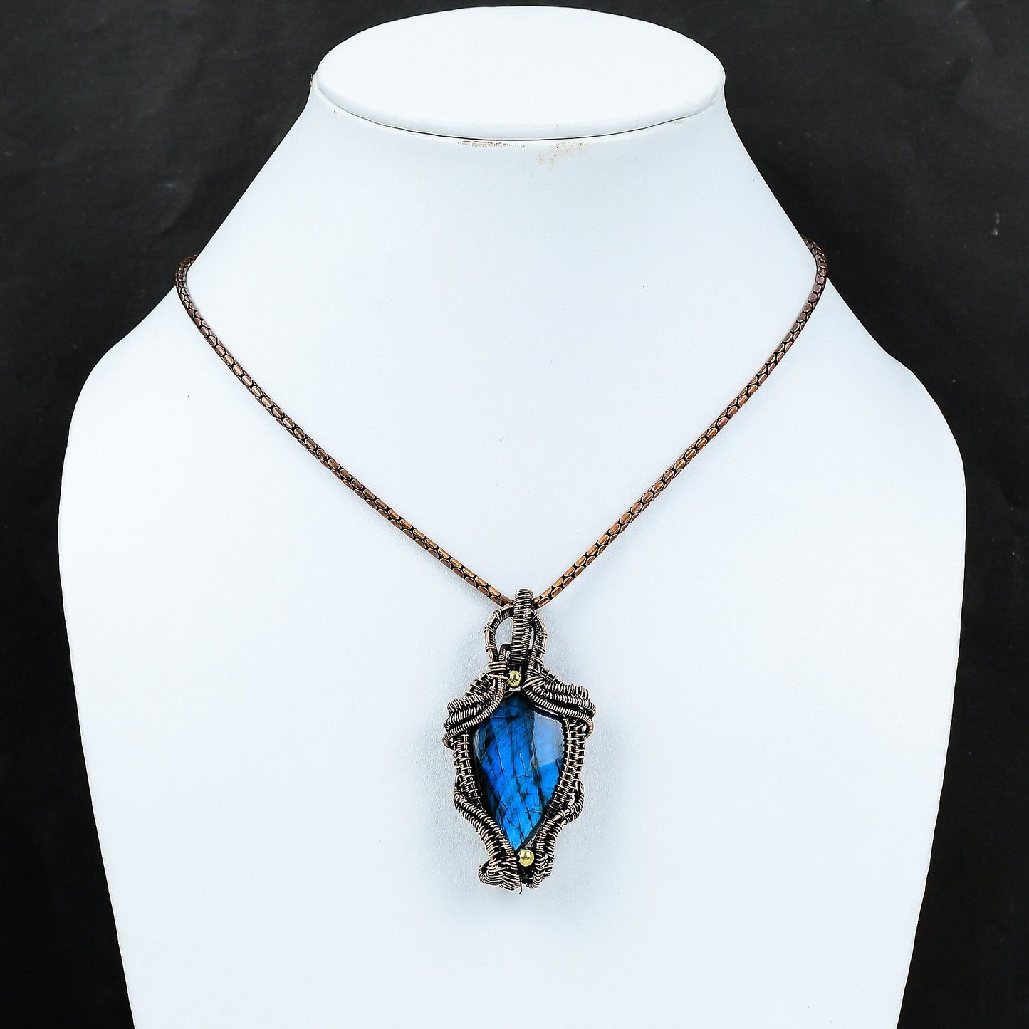 Blue Labradorite Gemstone Pendant