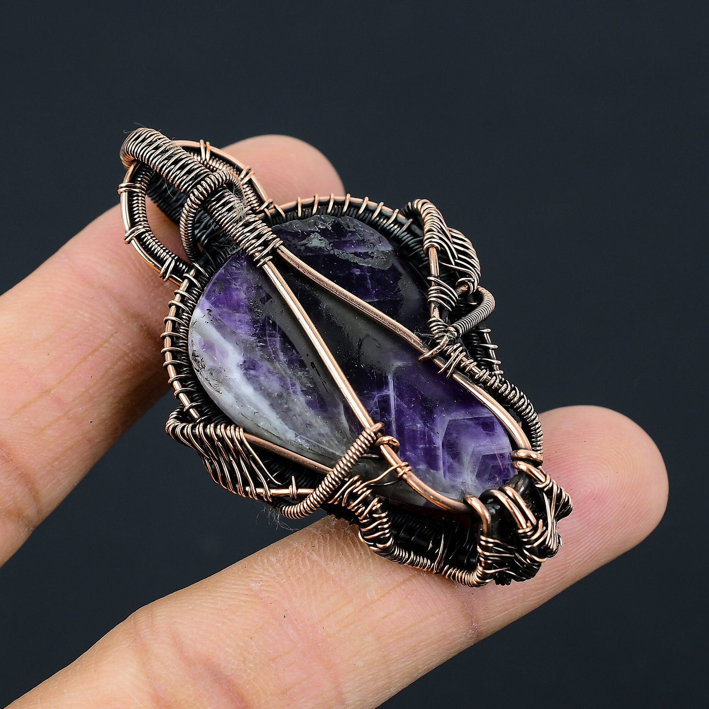 Purple Amethyst Gemstone Pendant