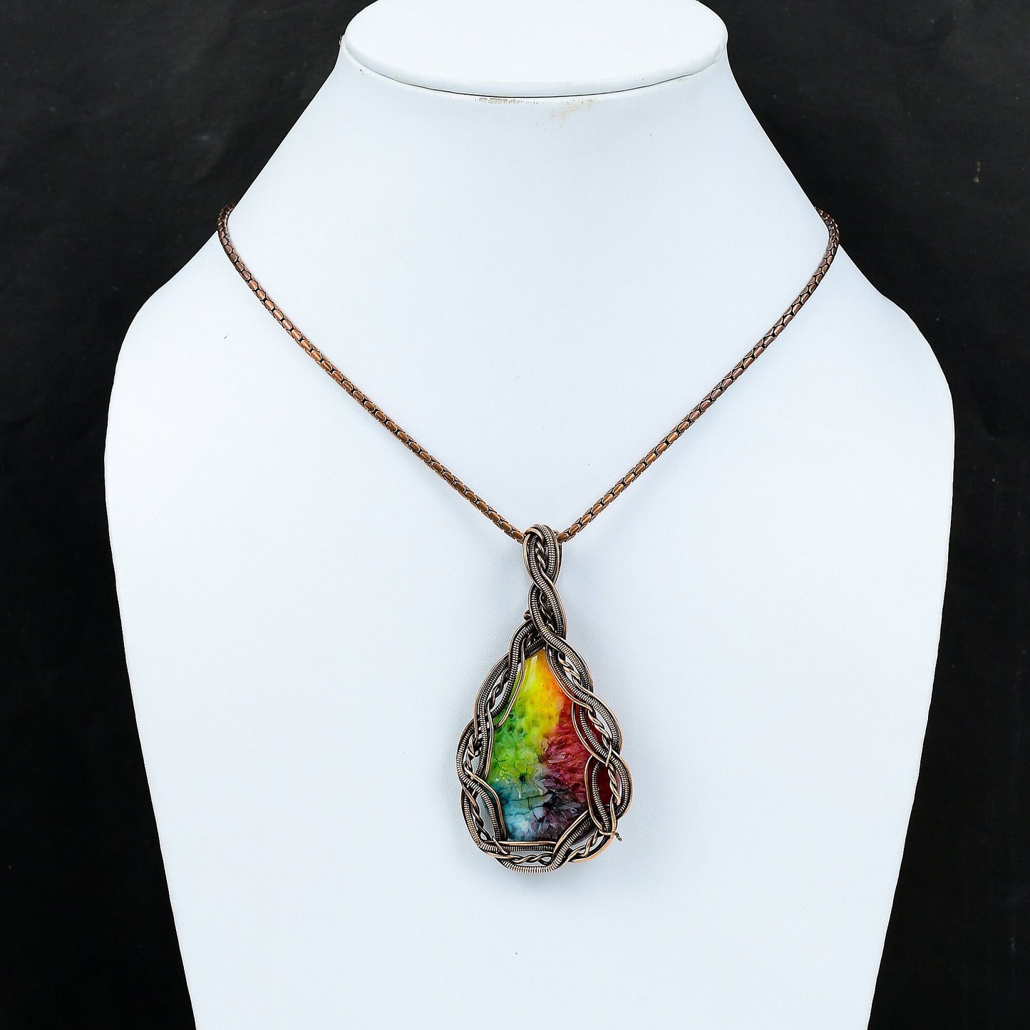 Rainbow Solar Quartz Gemstone Pendant