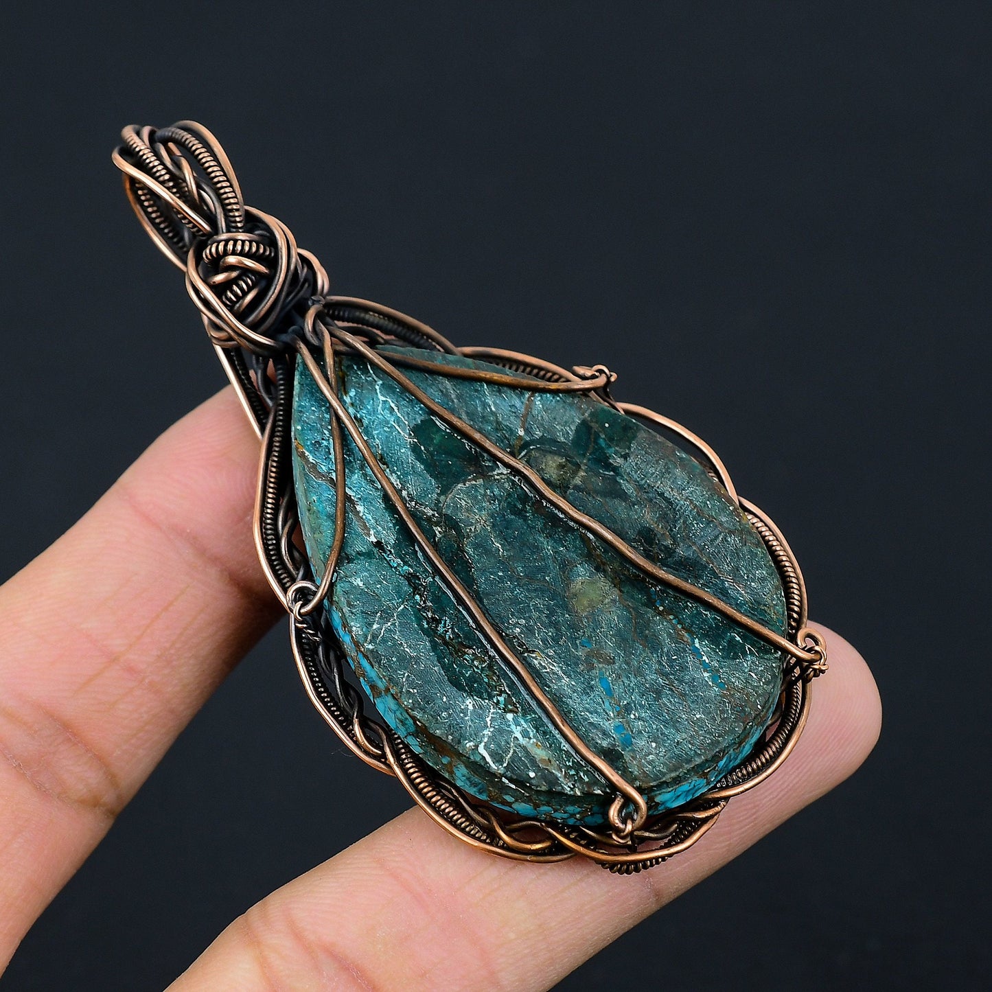Blue Turquoise Gemstone Pendant