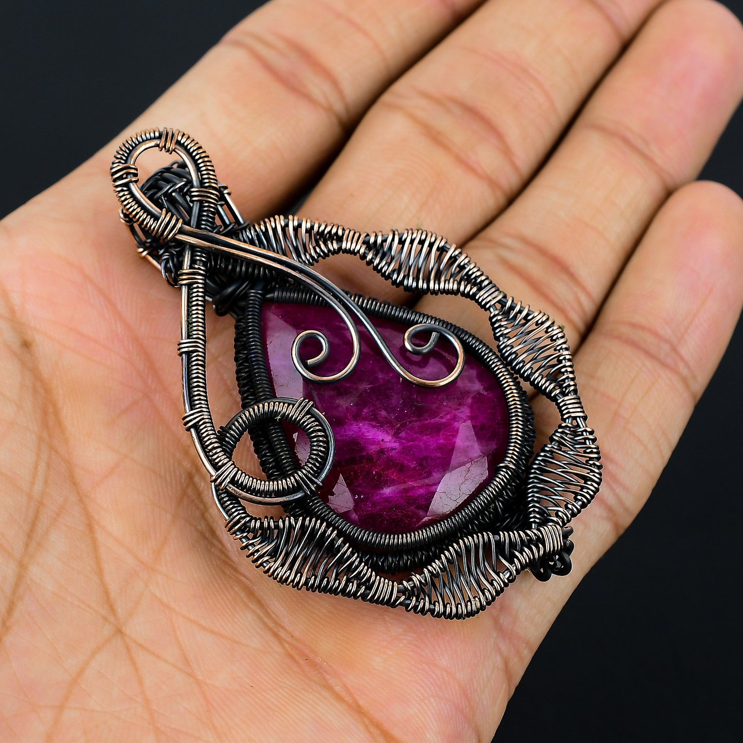 Red Ruby Gemstone Pendant