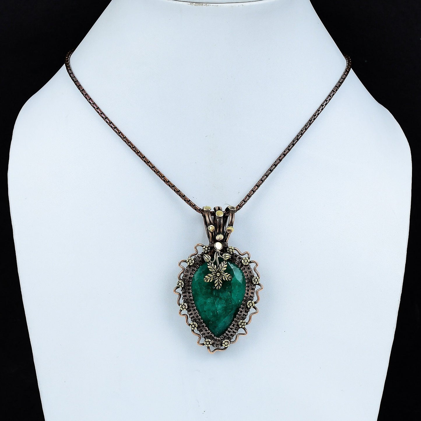 Green Emerald Gemstone Pendant