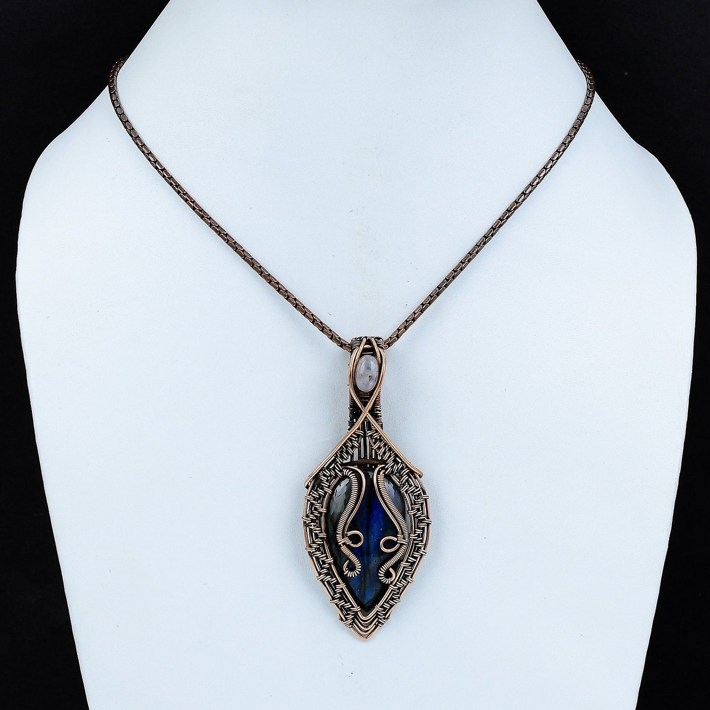 Blue Labradorite Gemstone Pendant