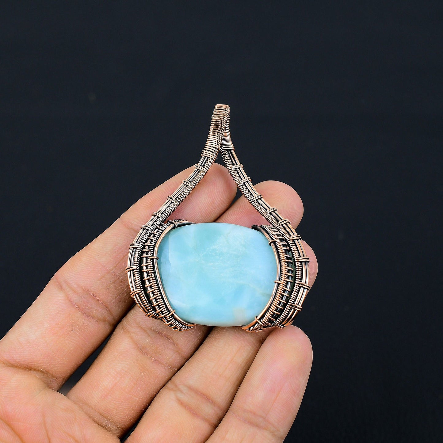 Blue Larimar Gemstone Pendant